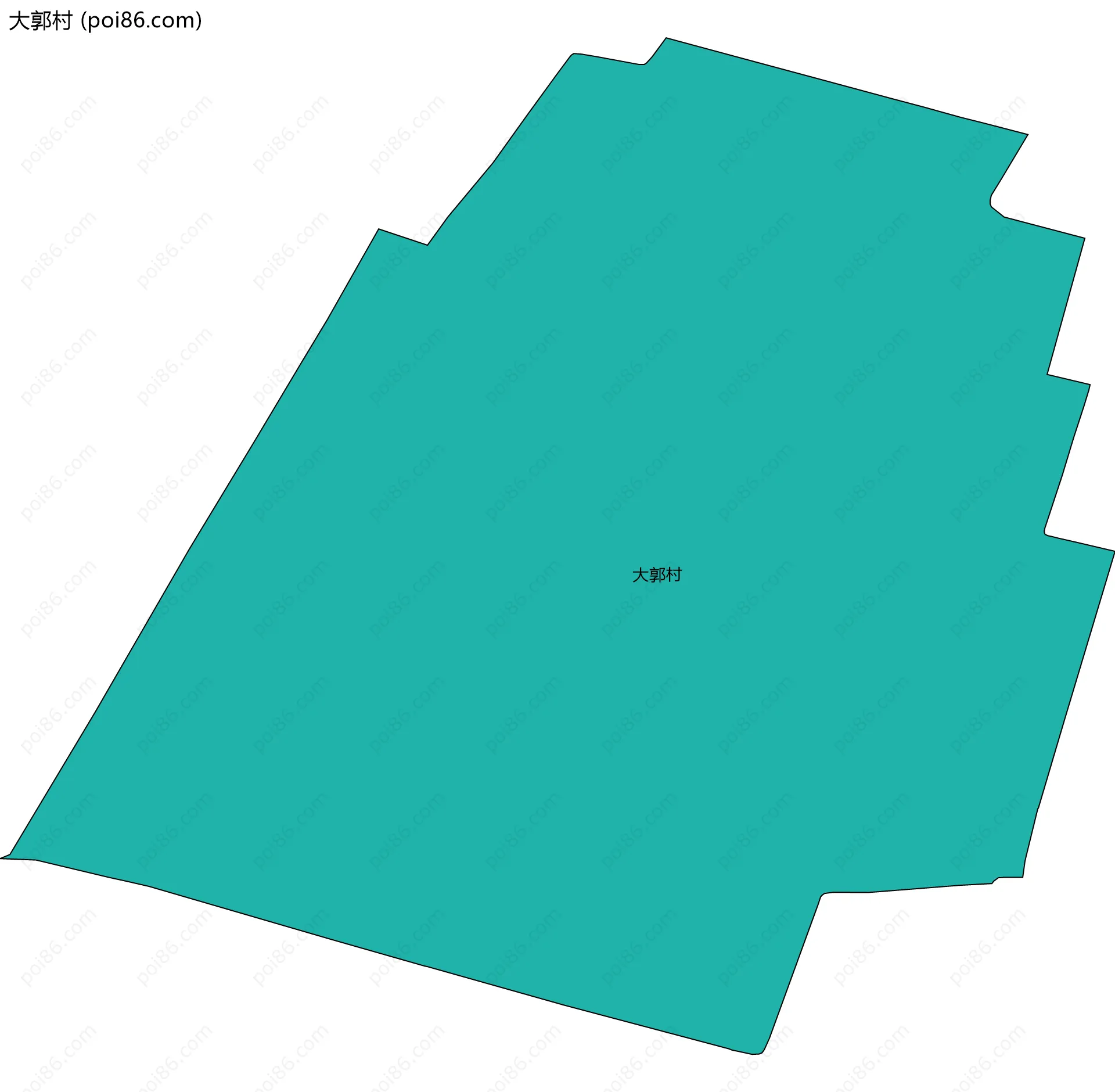 大郭村边界地图