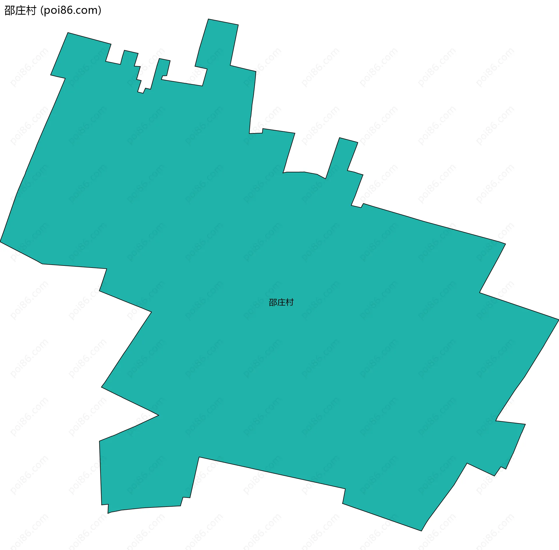 邵庄村边界地图