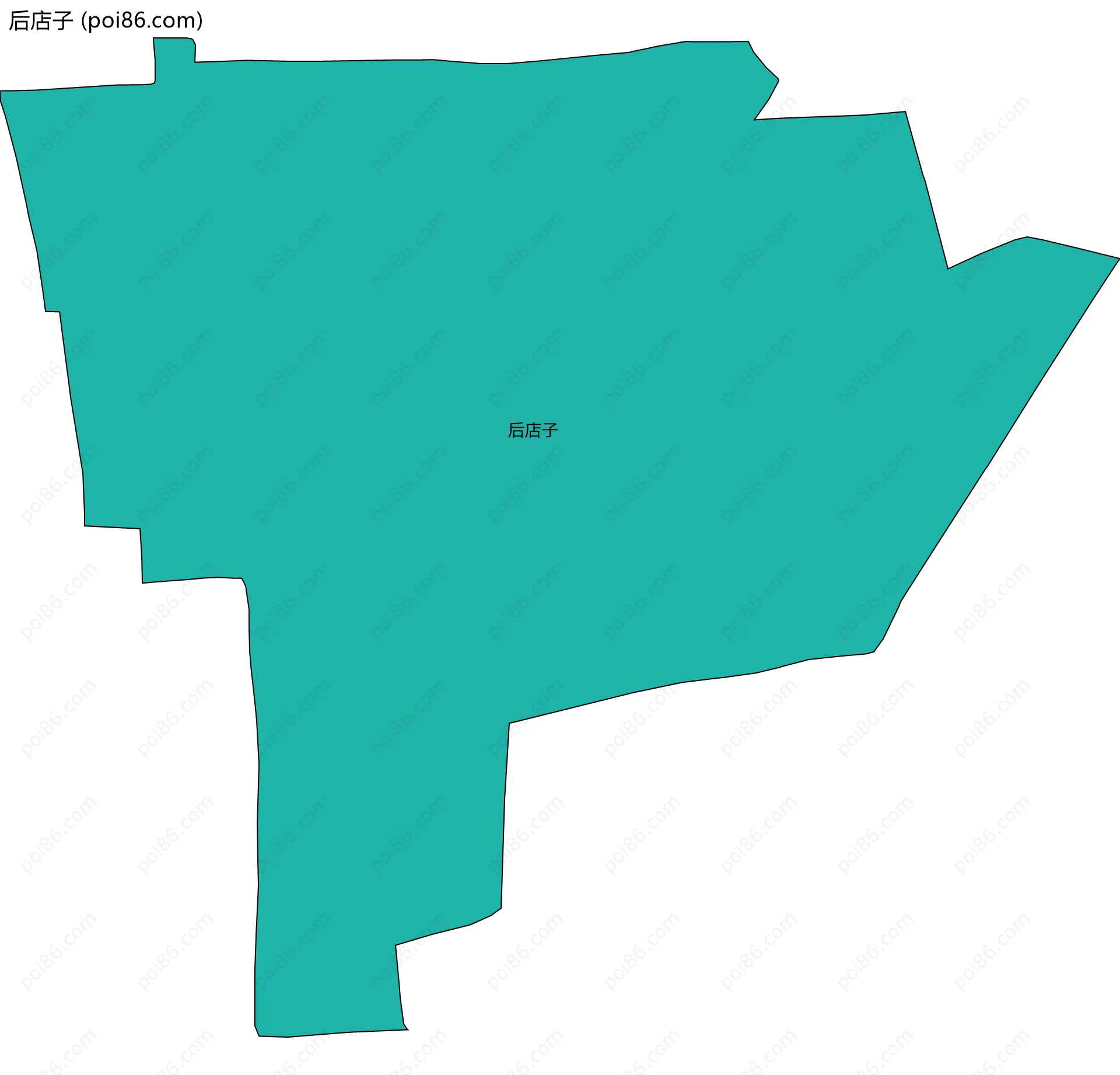 后店子边界地图
