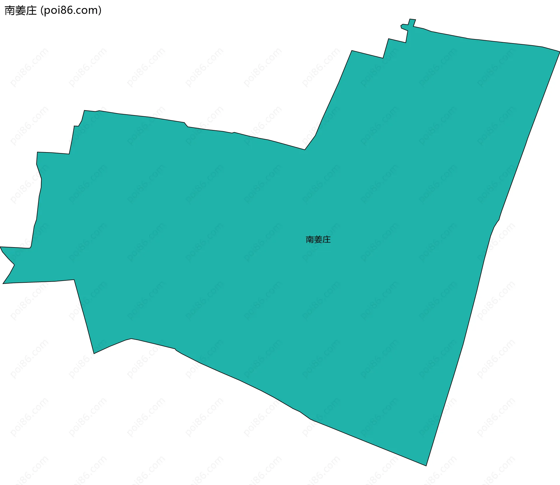 南姜庄边界地图