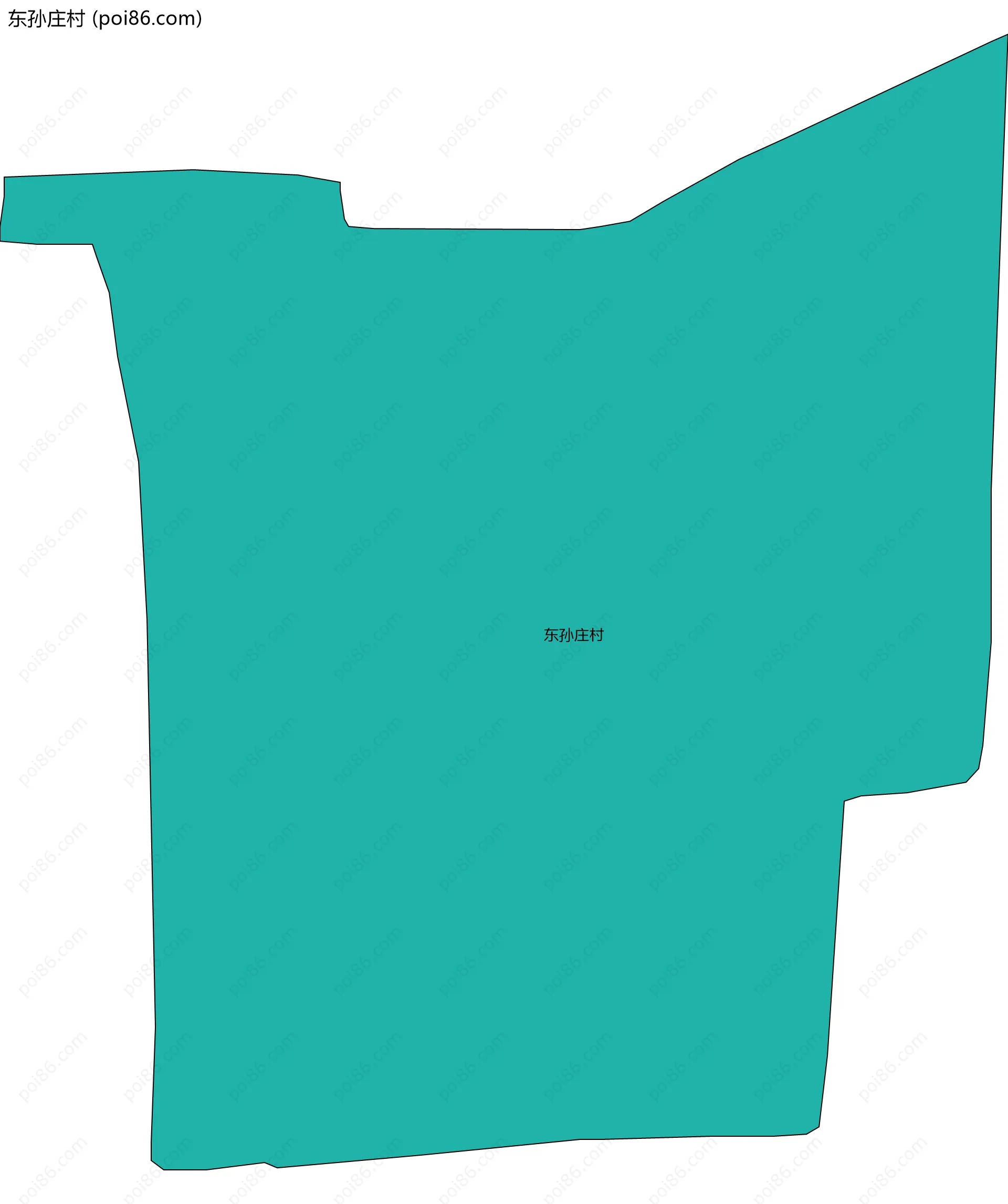 东孙庄村边界地图