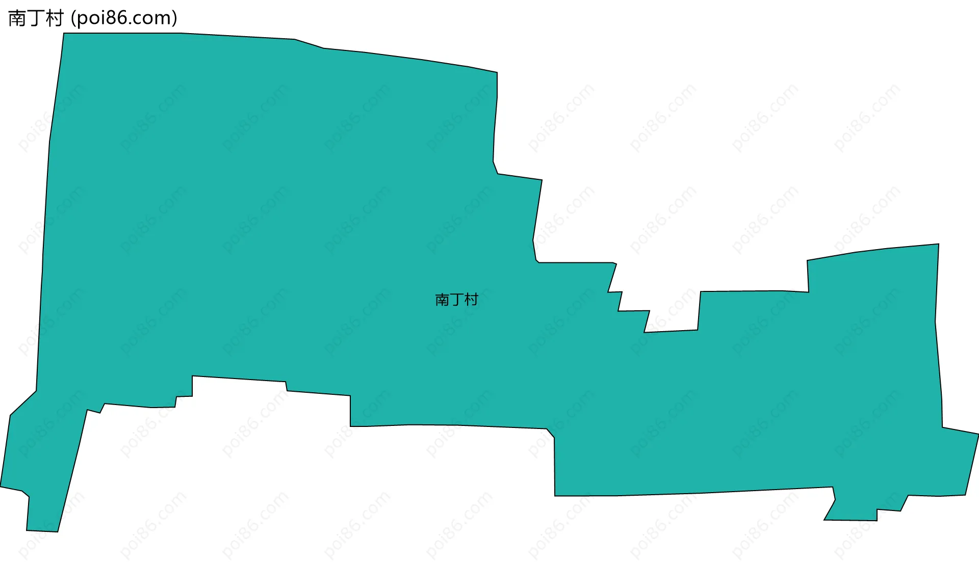 南丁村边界地图