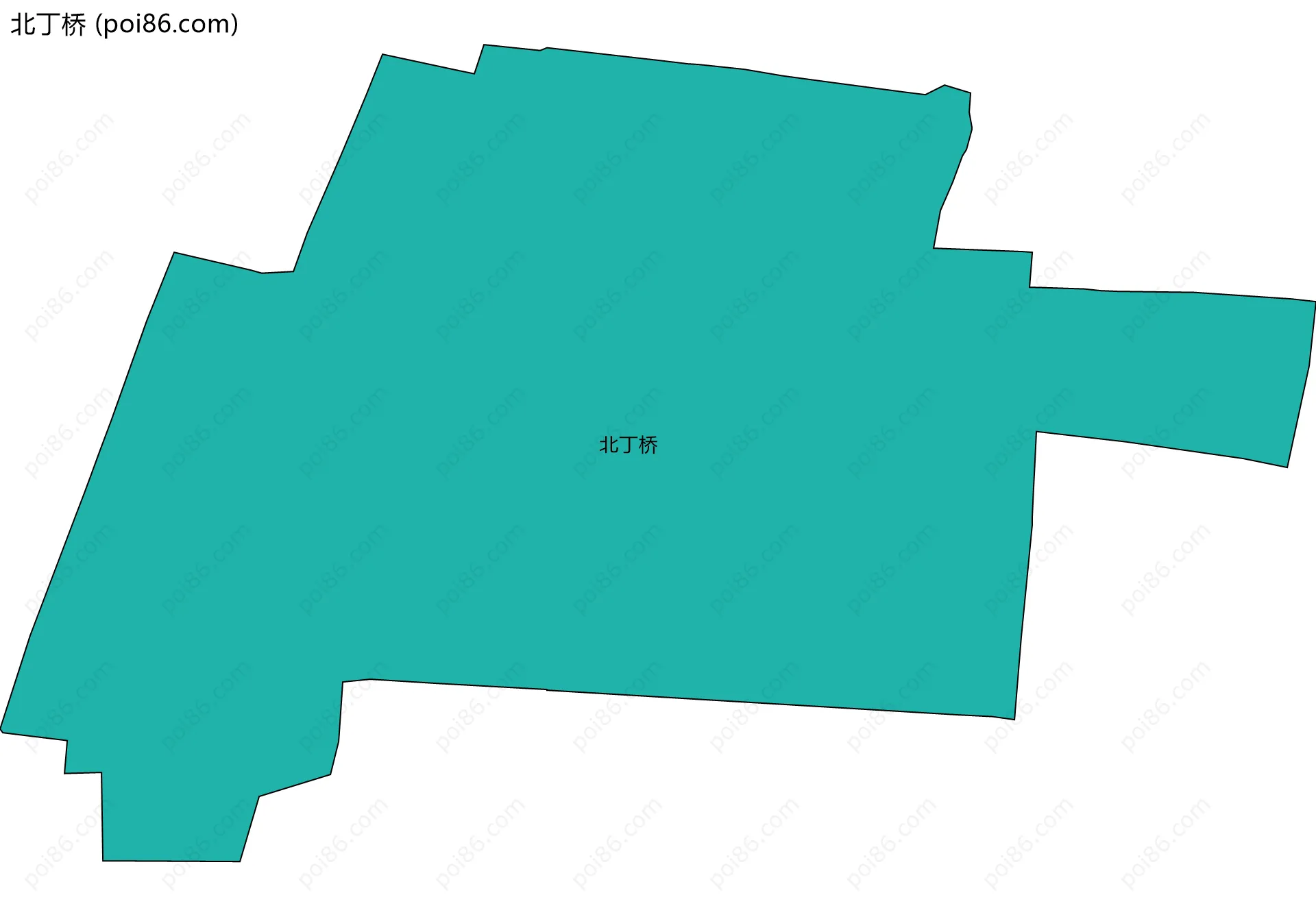 北丁桥边界地图