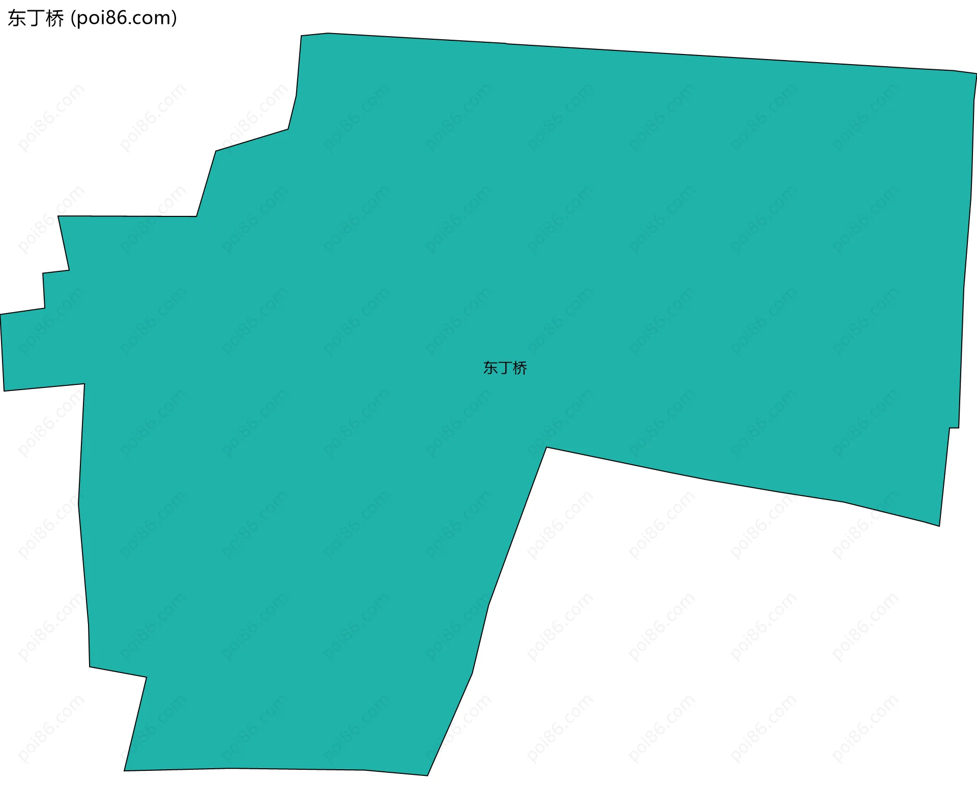 东丁桥边界地图