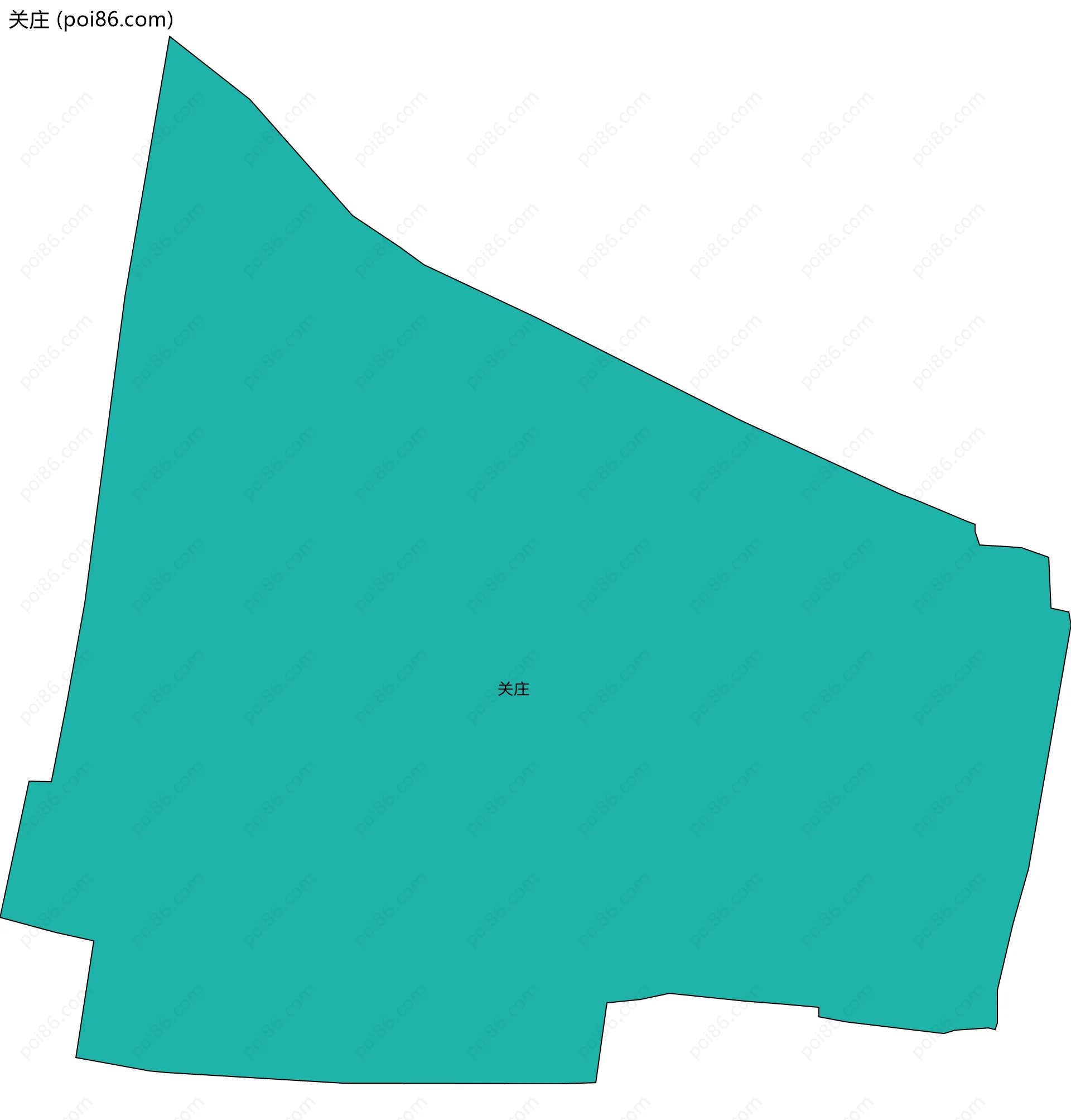关庄边界地图