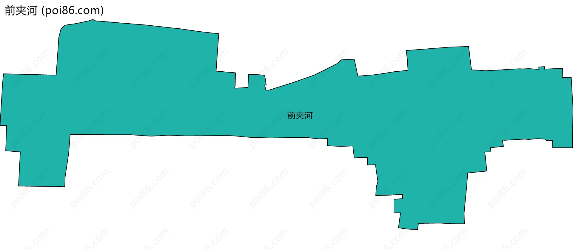 前夹河边界地图