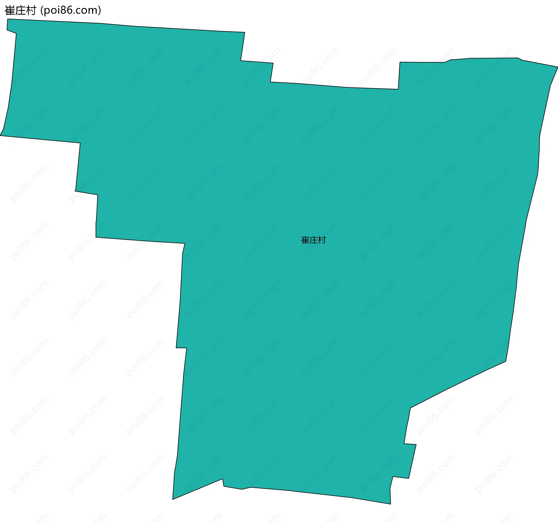 崔庄村边界地图