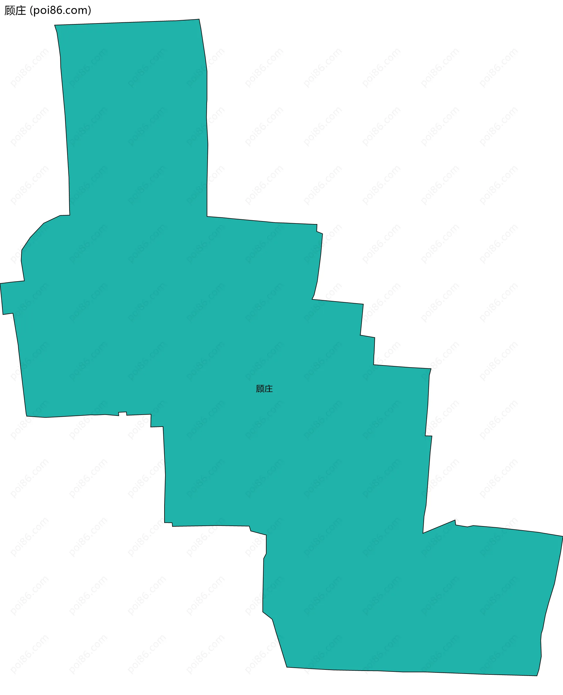 顾庄边界地图