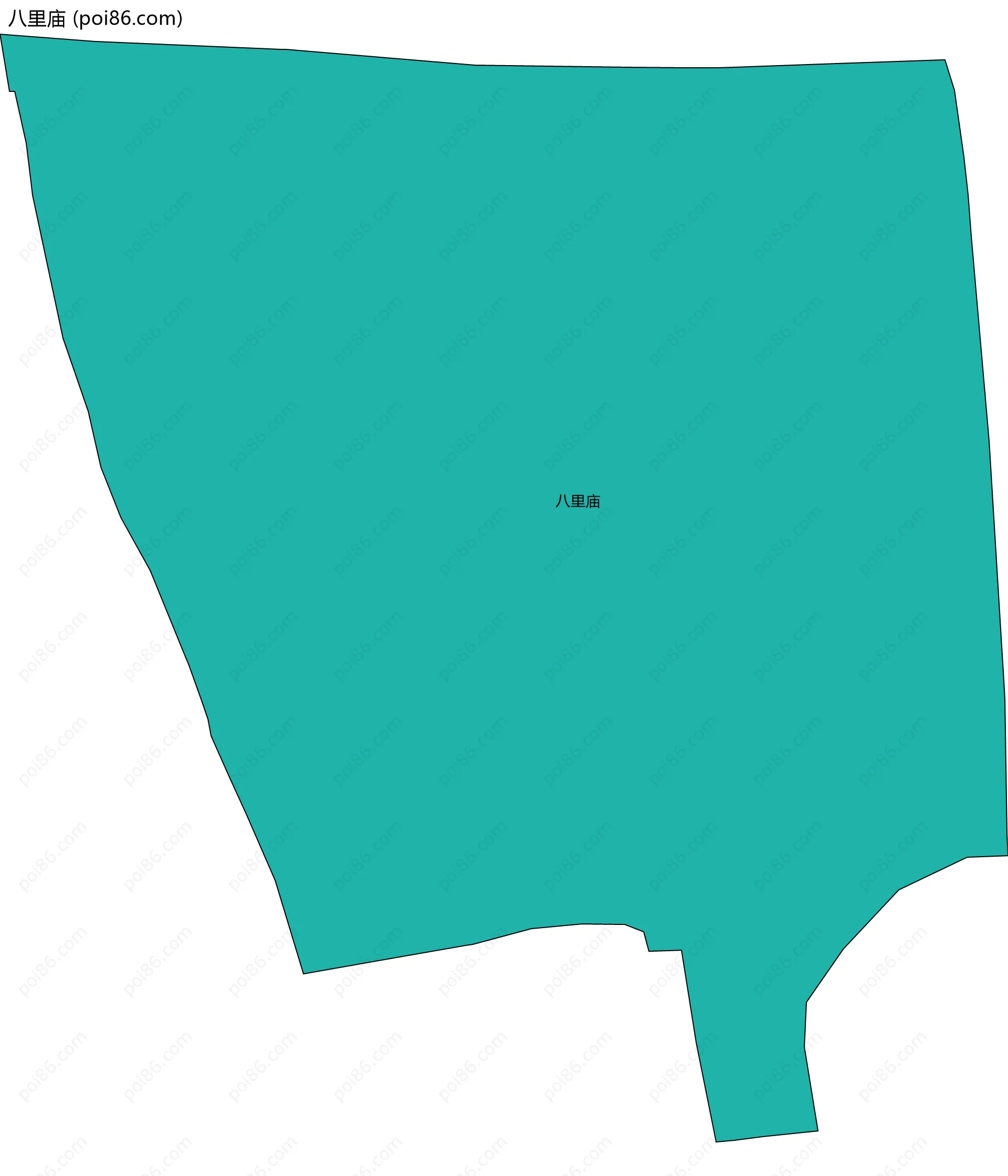 八里庙边界地图