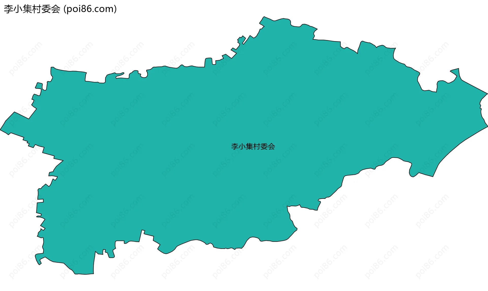 李小集村委会边界地图