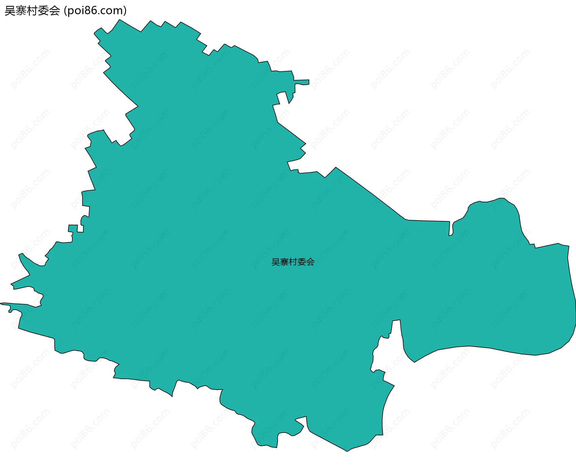 吴寨村委会边界地图