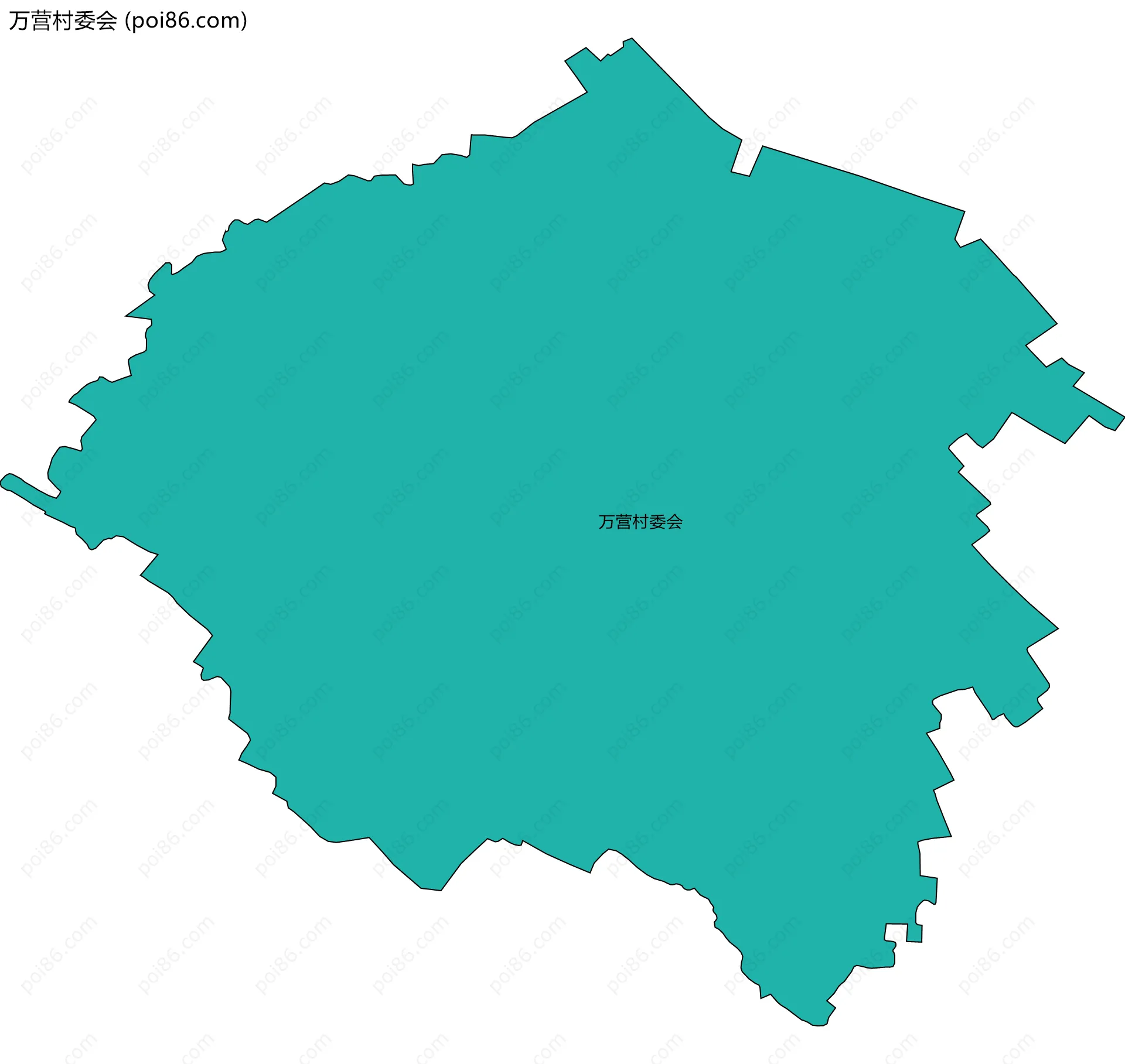 万营村委会边界地图