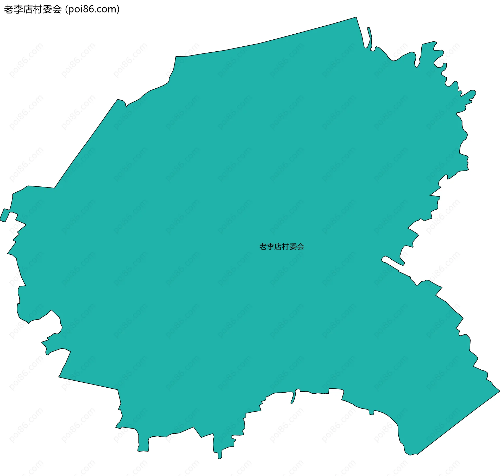 老李店村委会边界地图