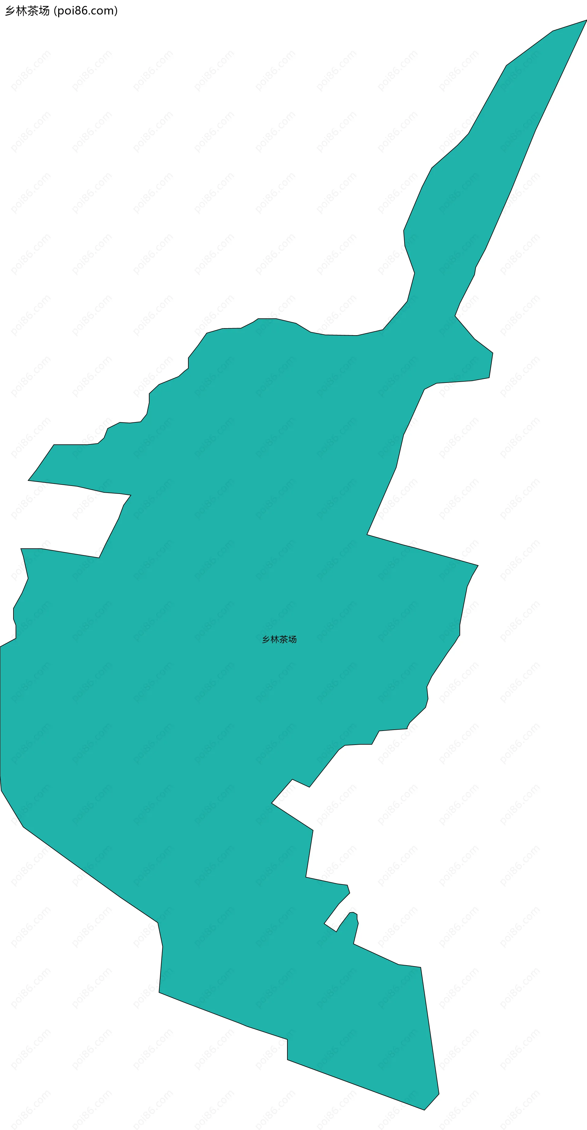 乡林茶场边界地图