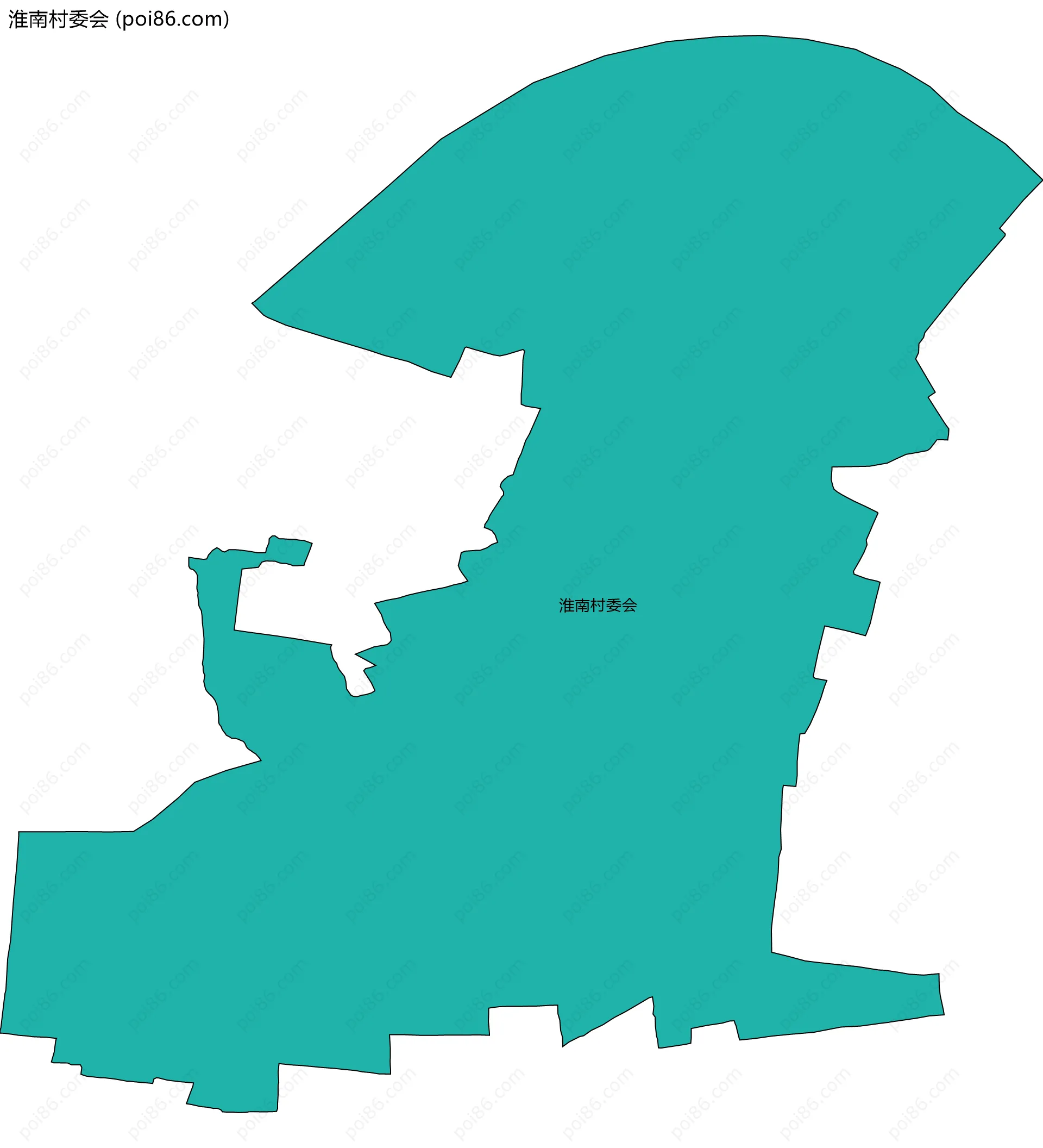 淮南村委会边界地图