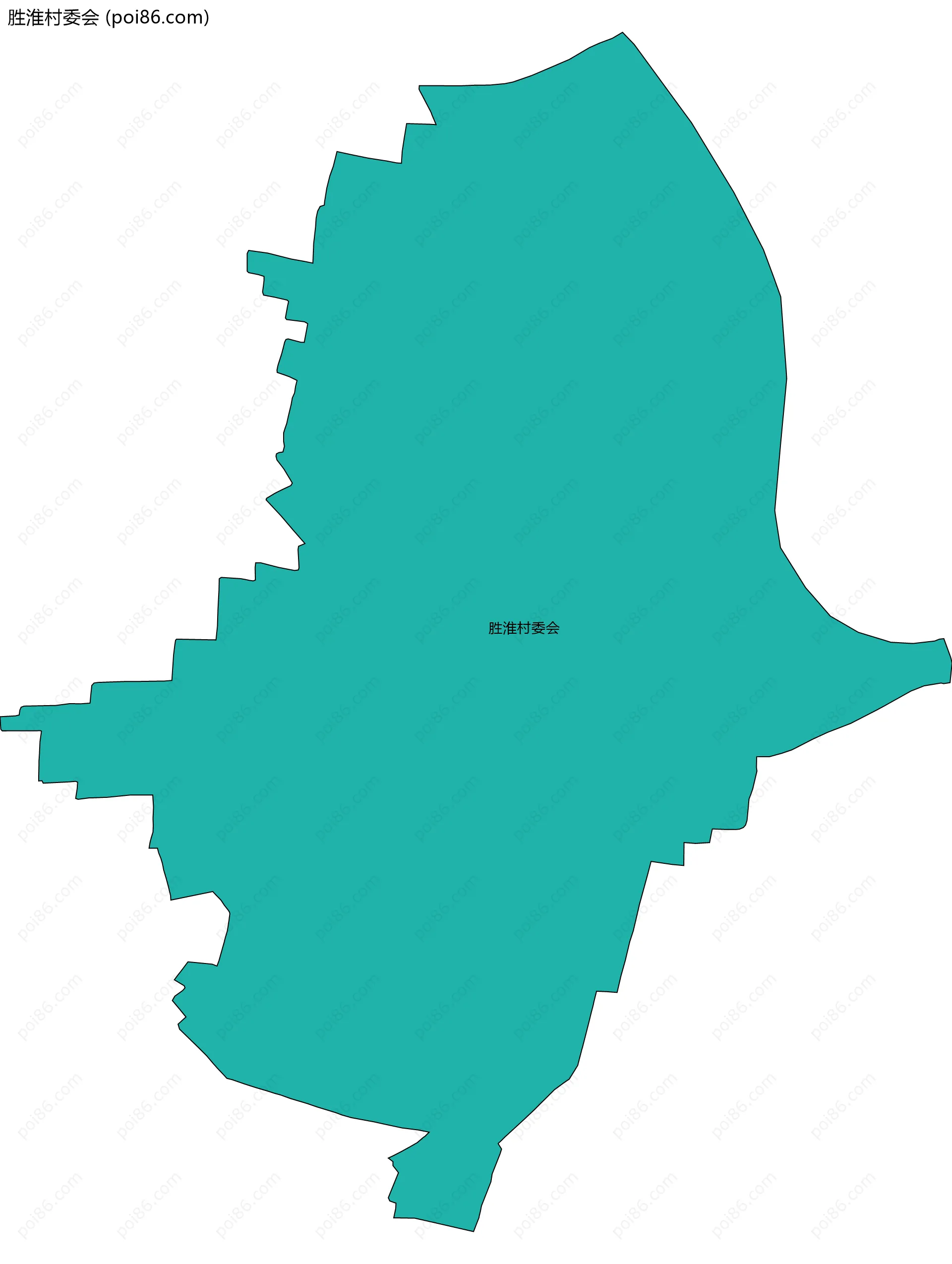 胜淮村委会边界地图