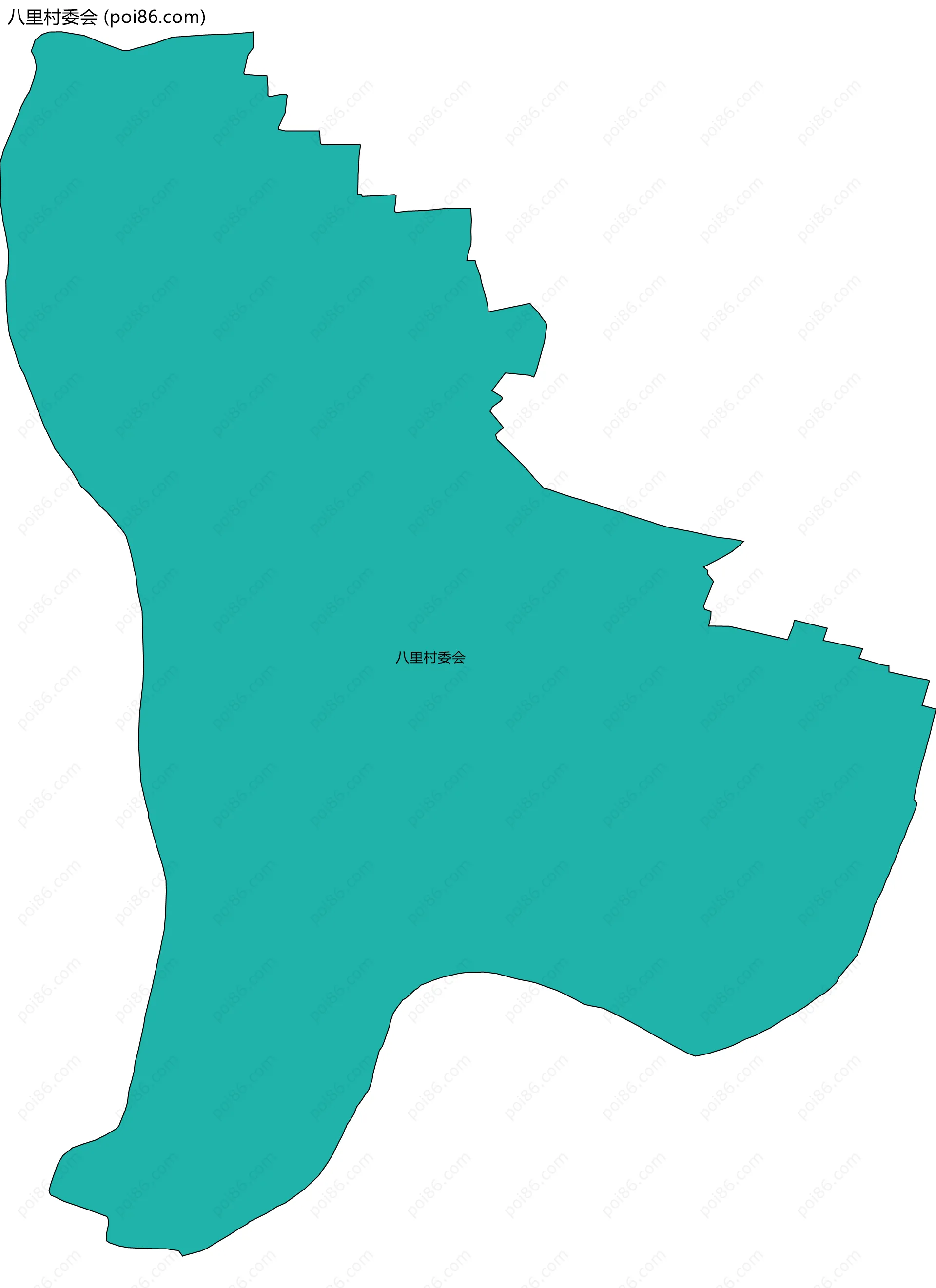 八里村委会边界地图