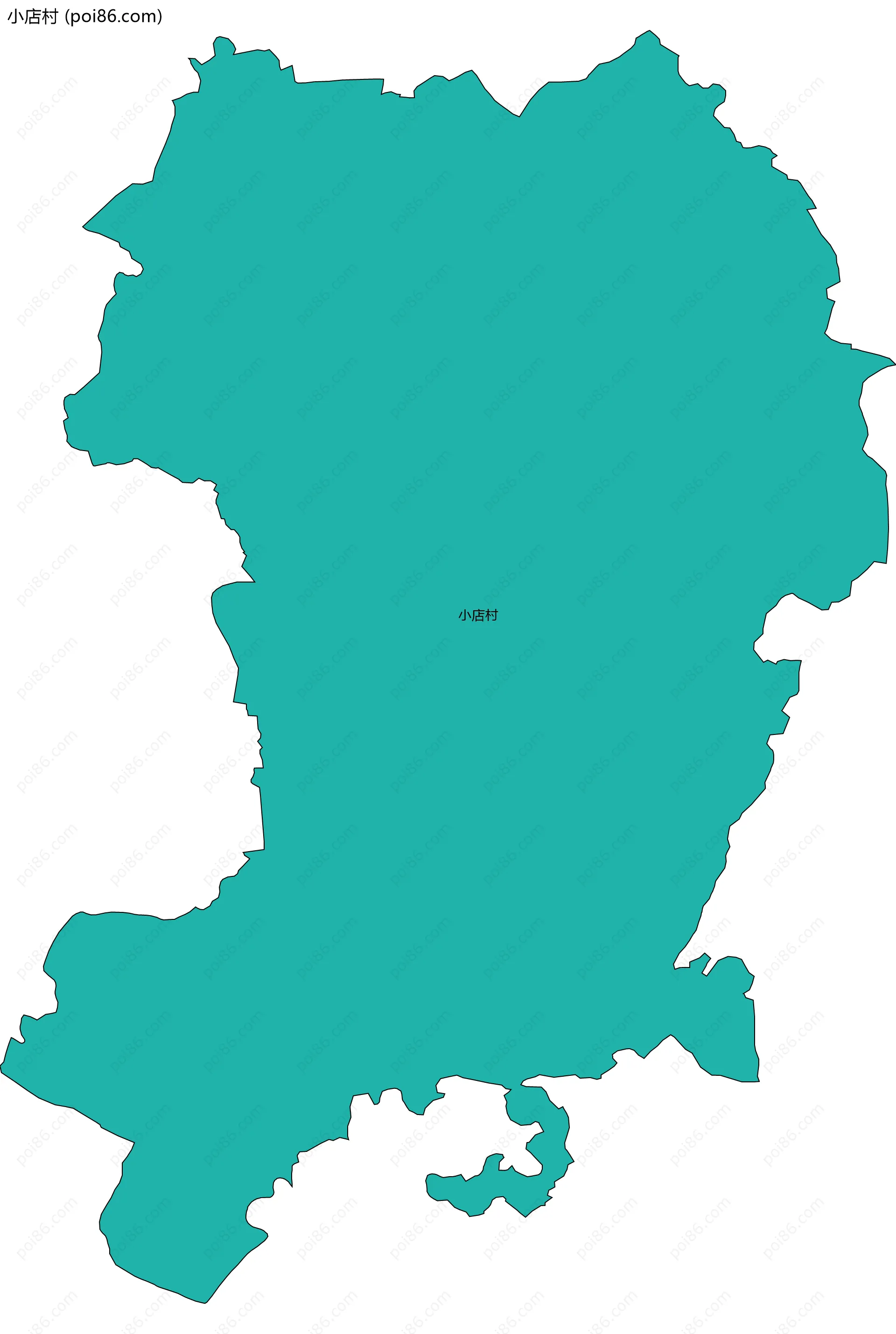 小店村边界地图