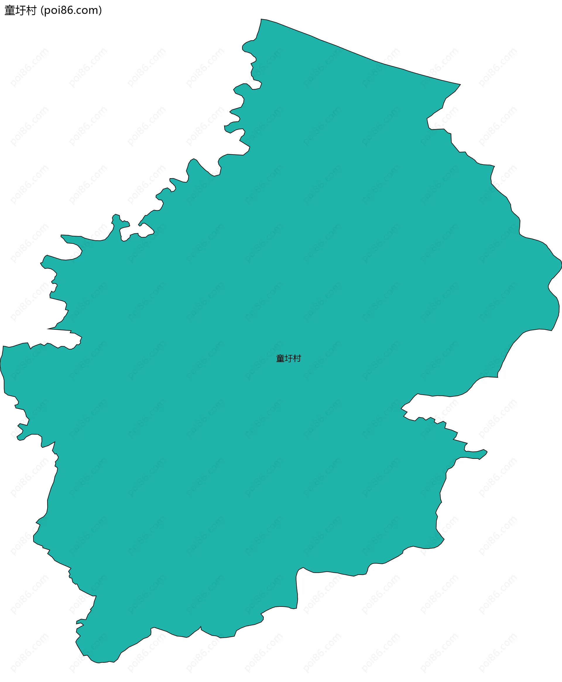 童圩村边界地图