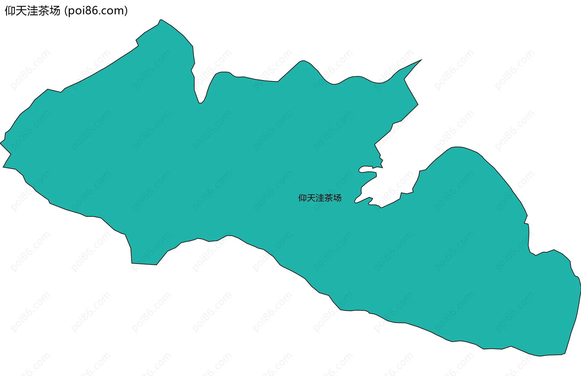 仰天洼茶场边界地图