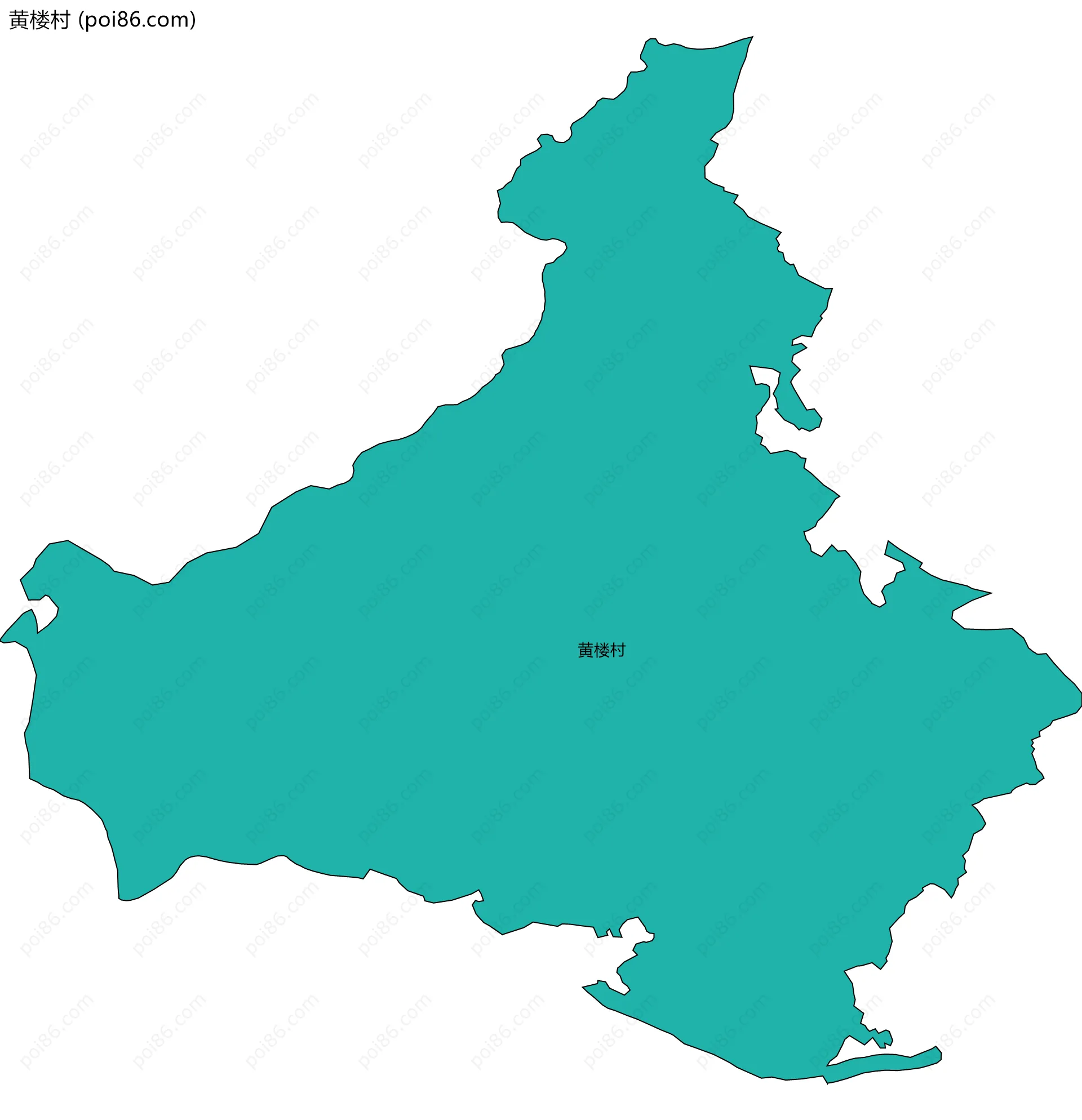 黄楼村边界地图