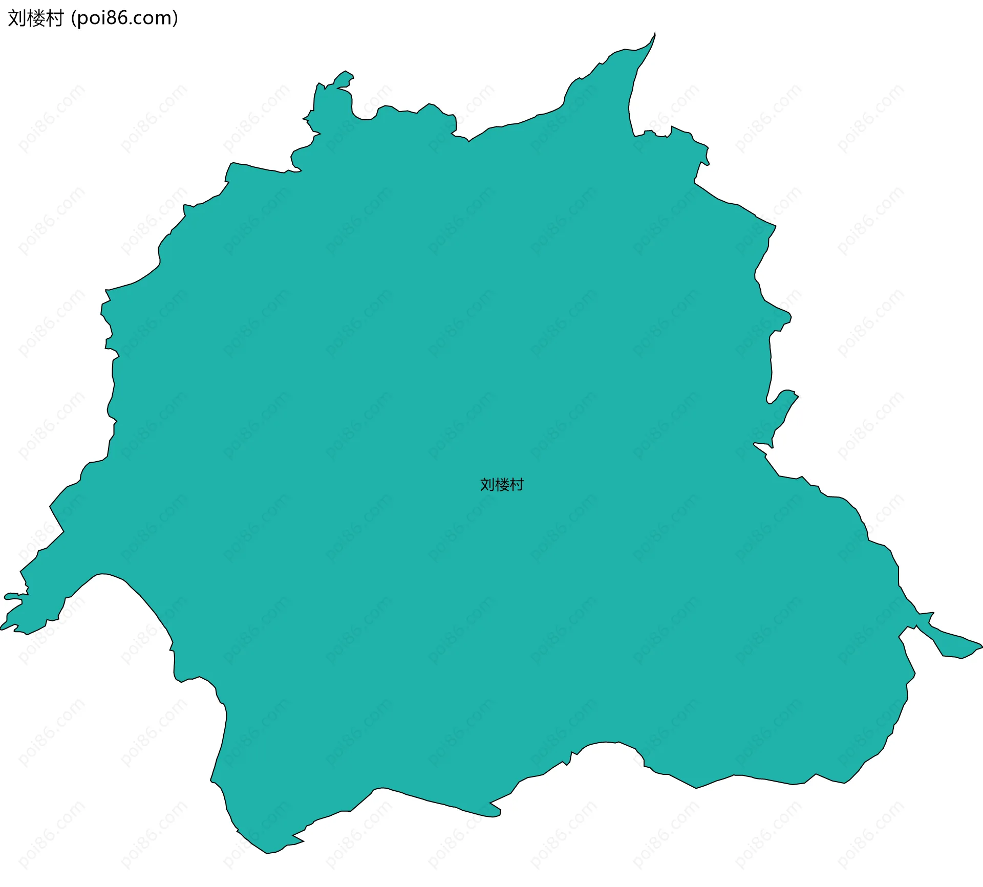 刘楼村边界地图