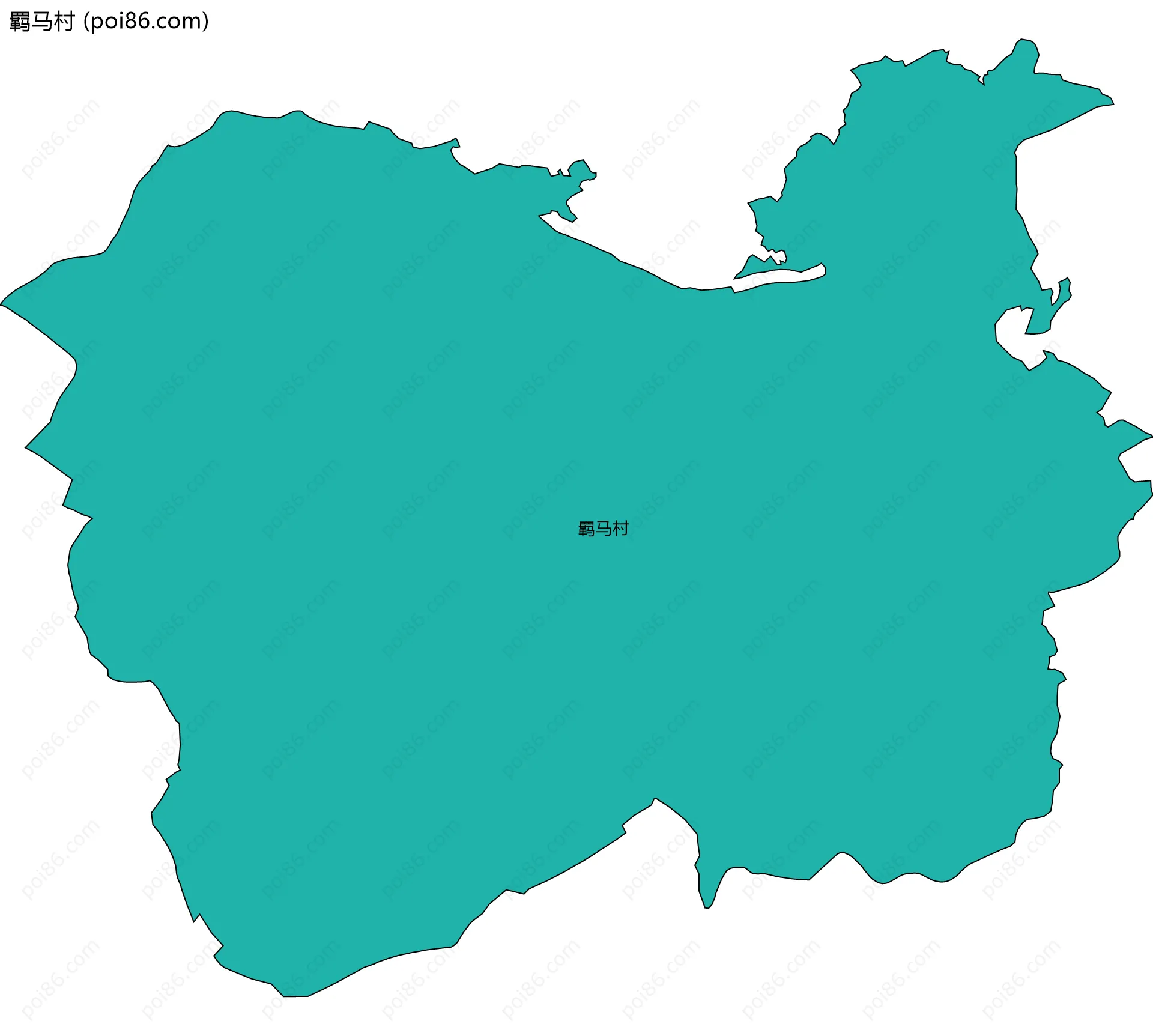 羁马村边界地图