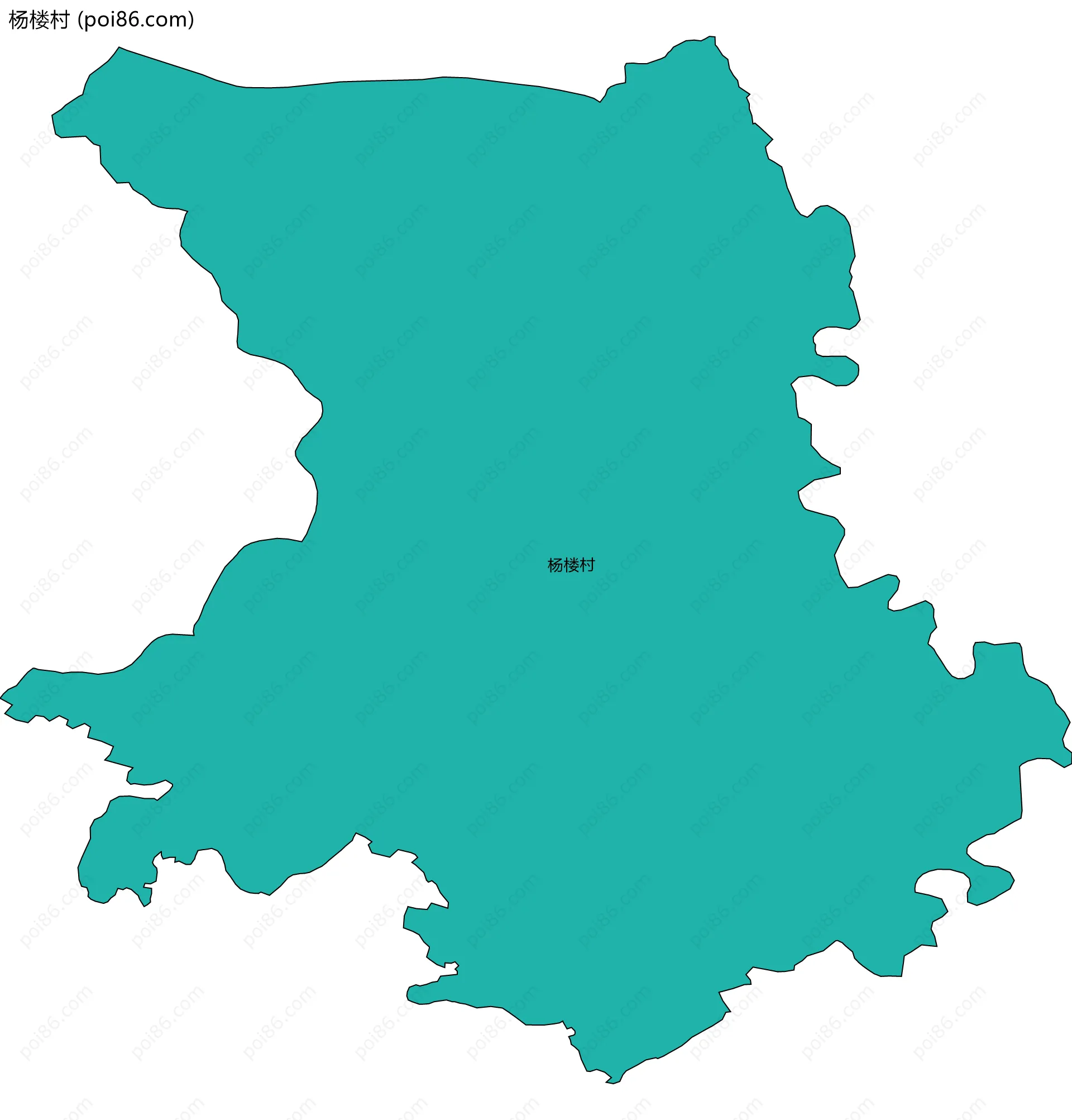 杨楼村边界地图