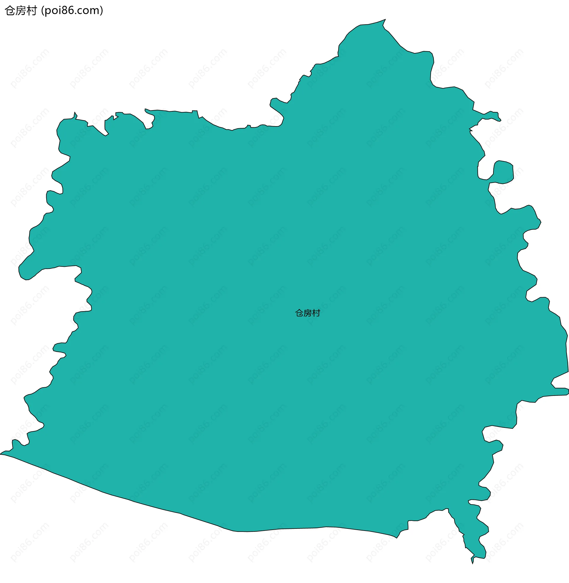 仓房村边界地图