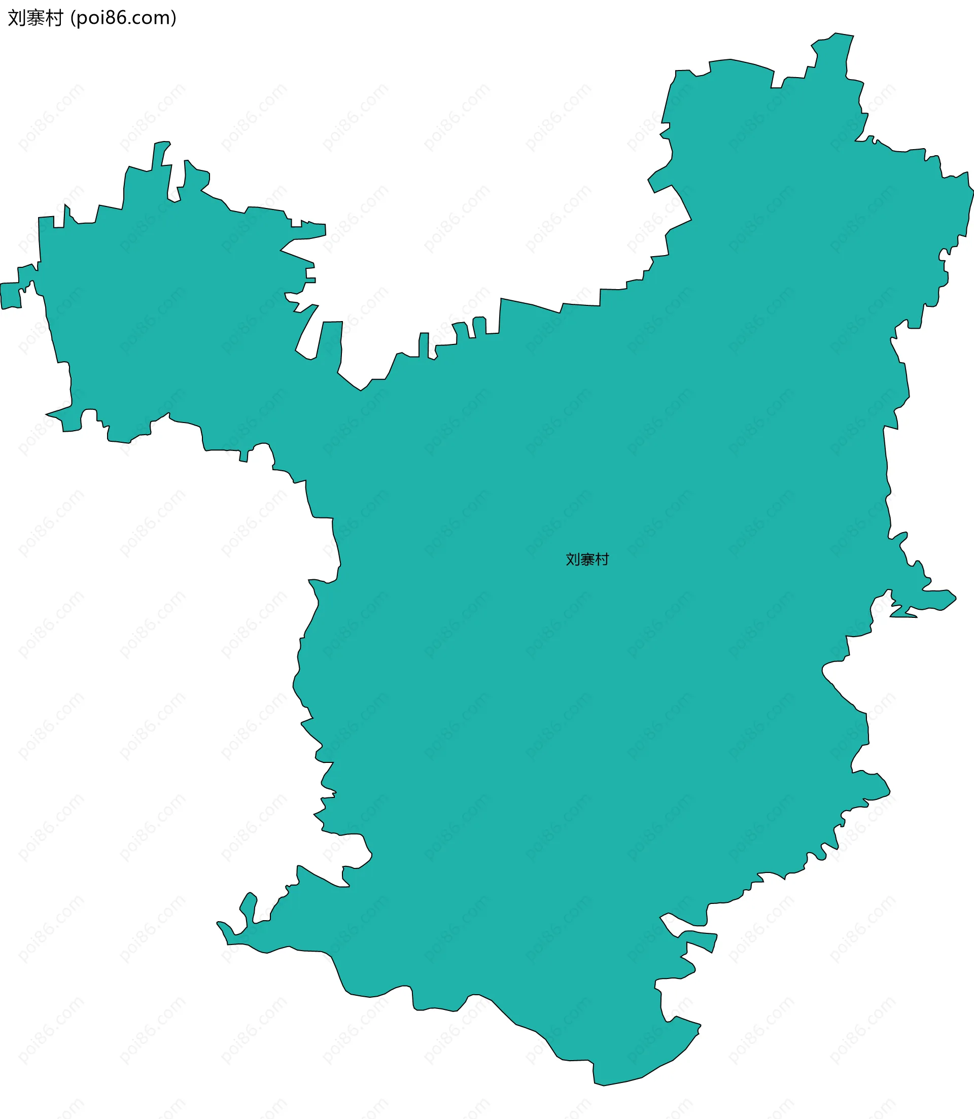 刘寨村边界地图