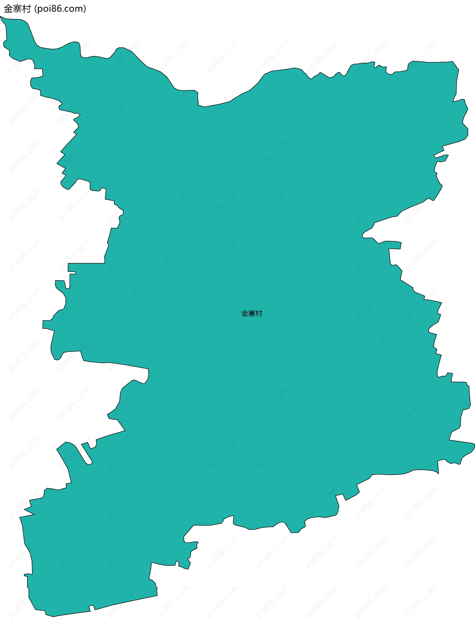 金寨村边界地图