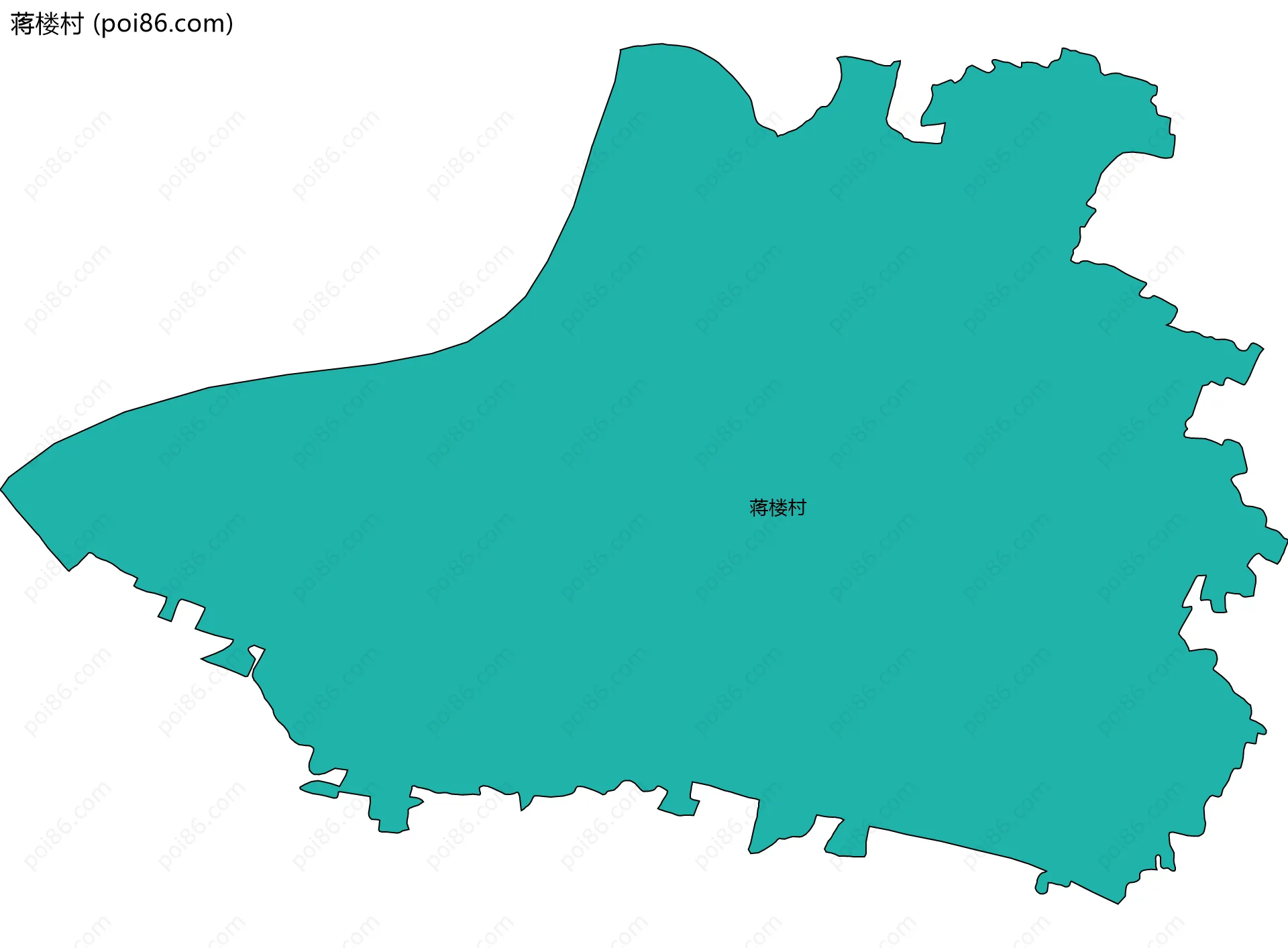 蒋楼村边界地图