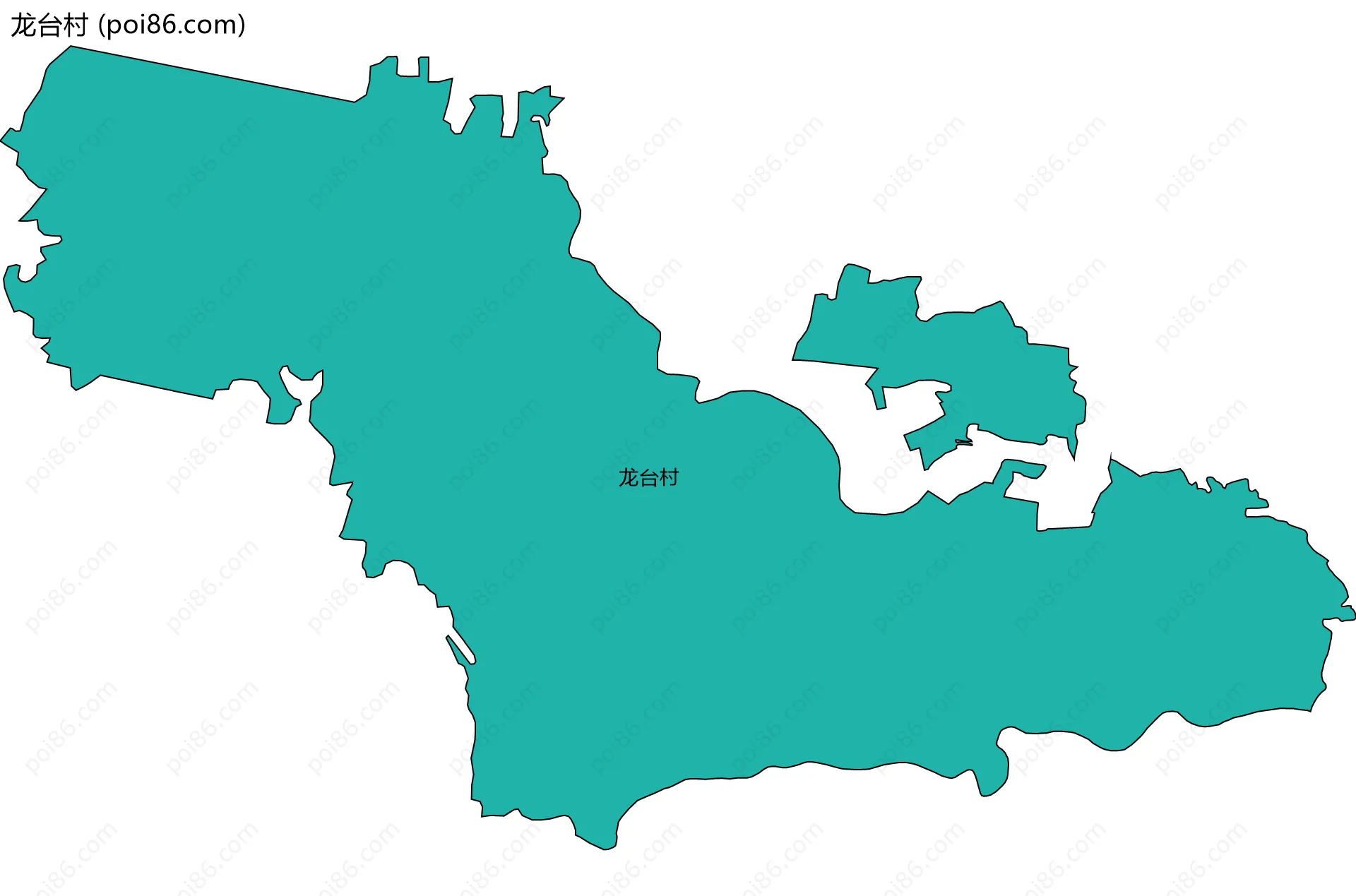 龙台村边界地图