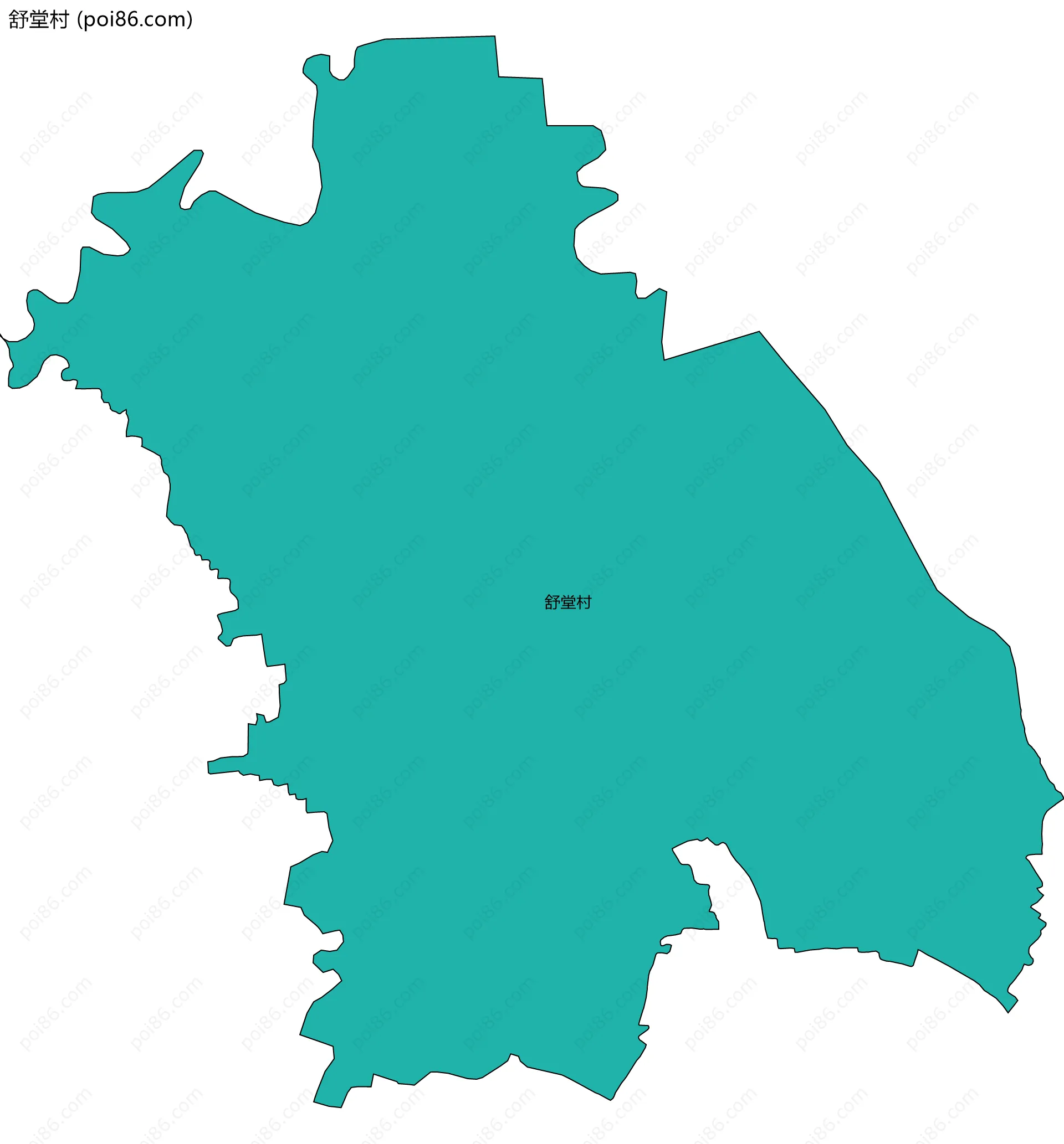 舒堂村边界地图