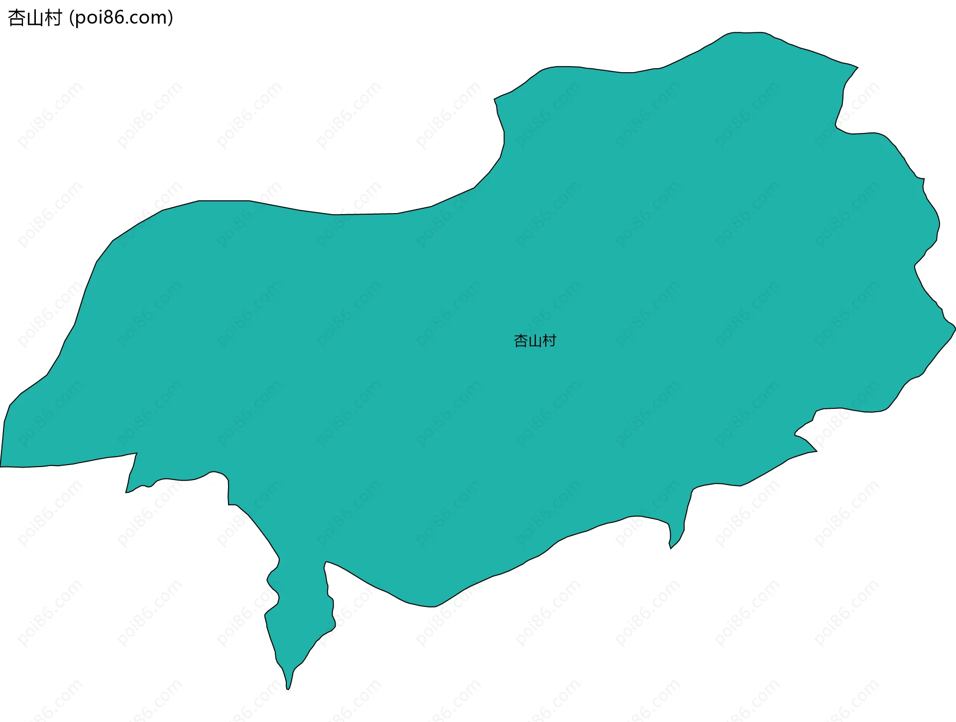 杏山村边界地图