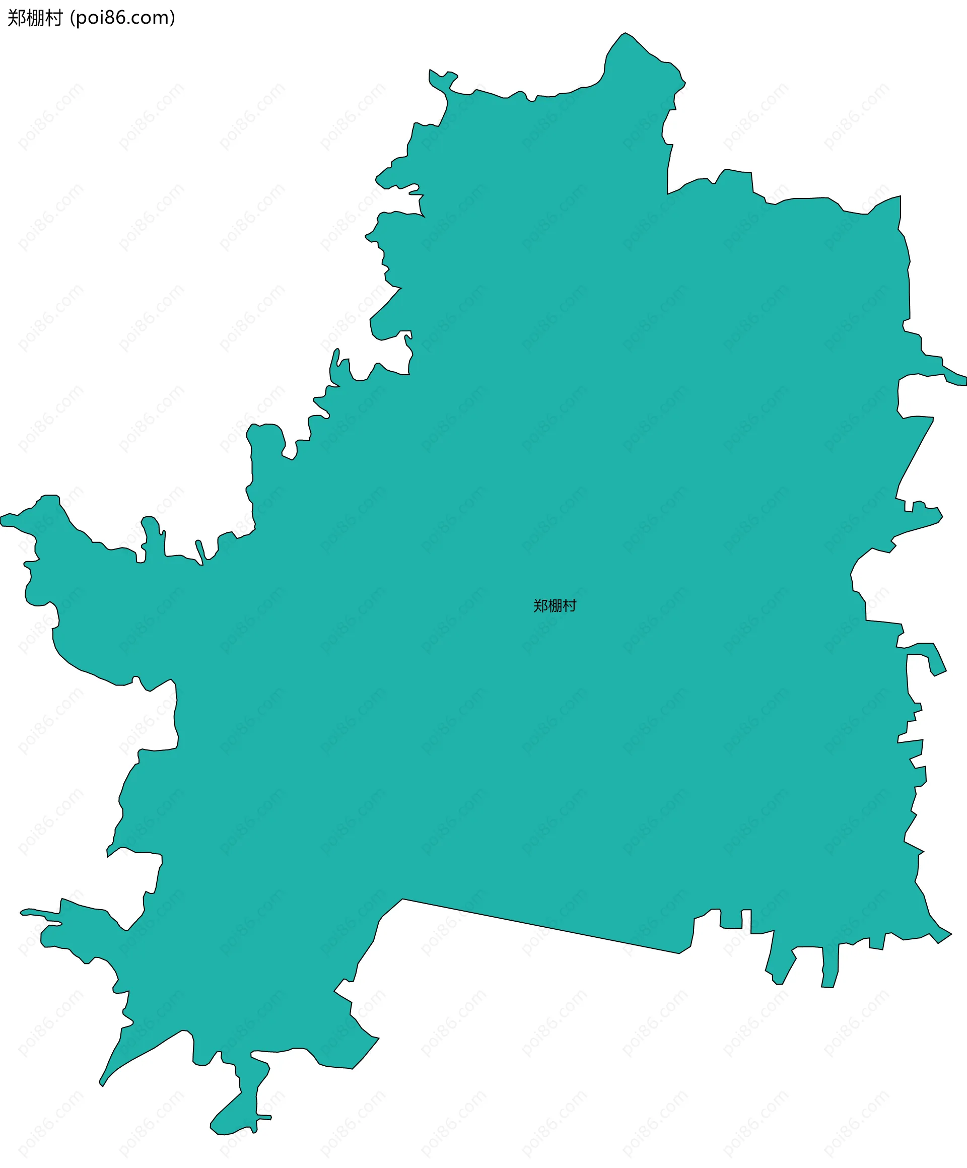 郑棚村边界地图