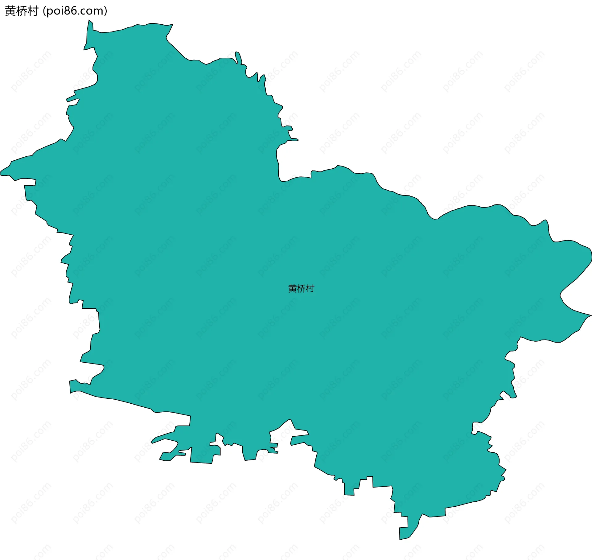黄桥村边界地图
