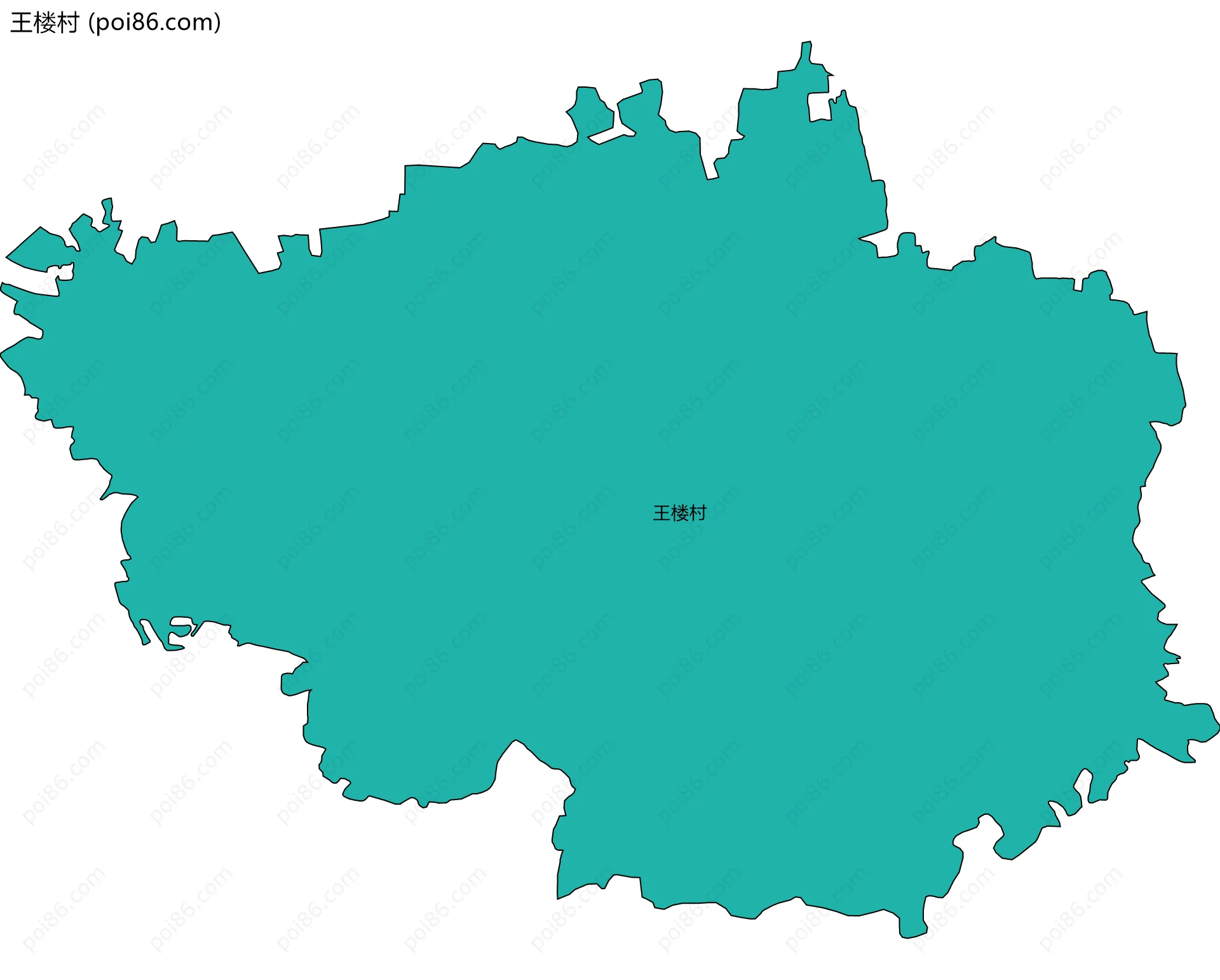 王楼村边界地图