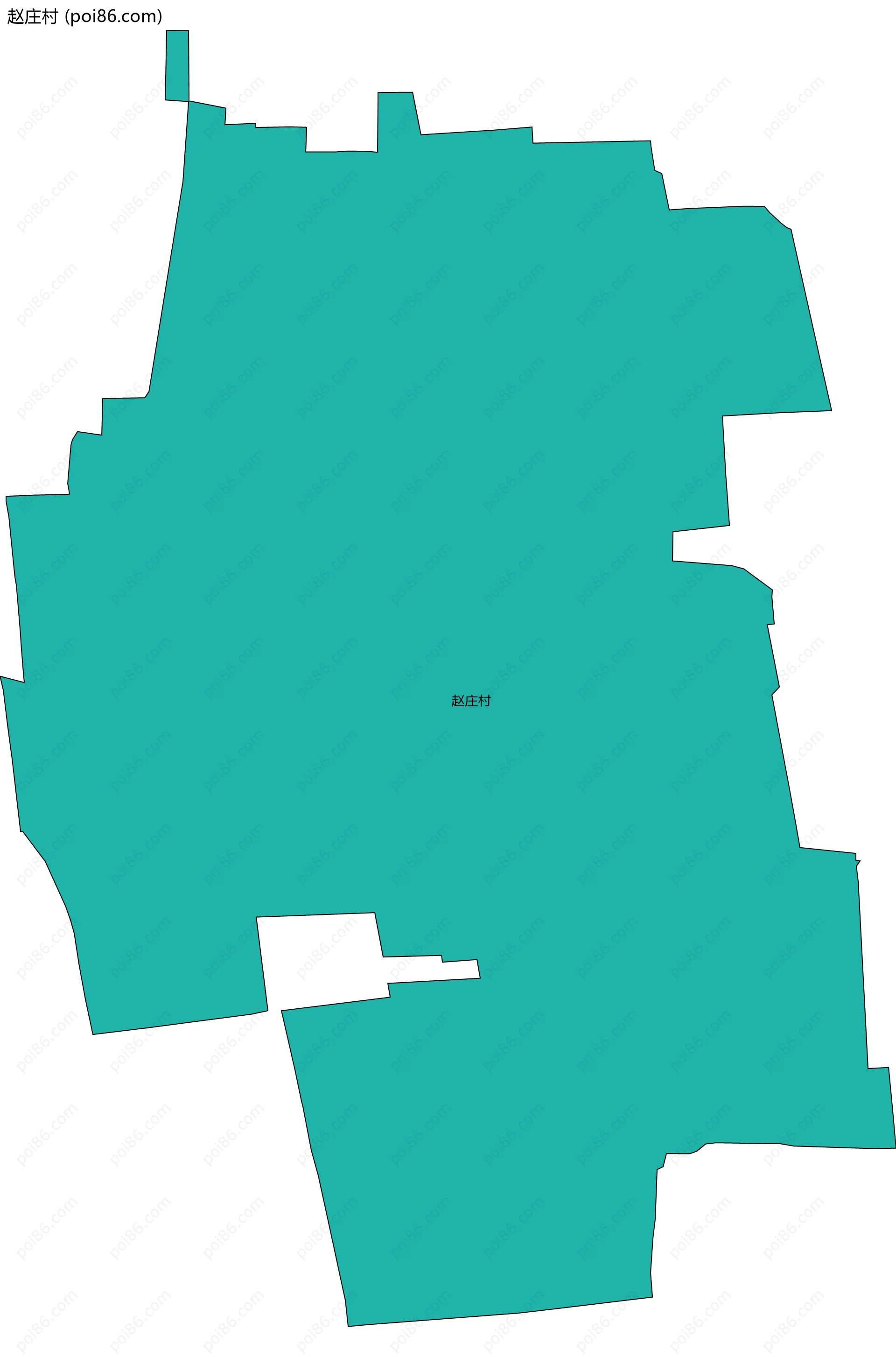 赵庄村边界地图