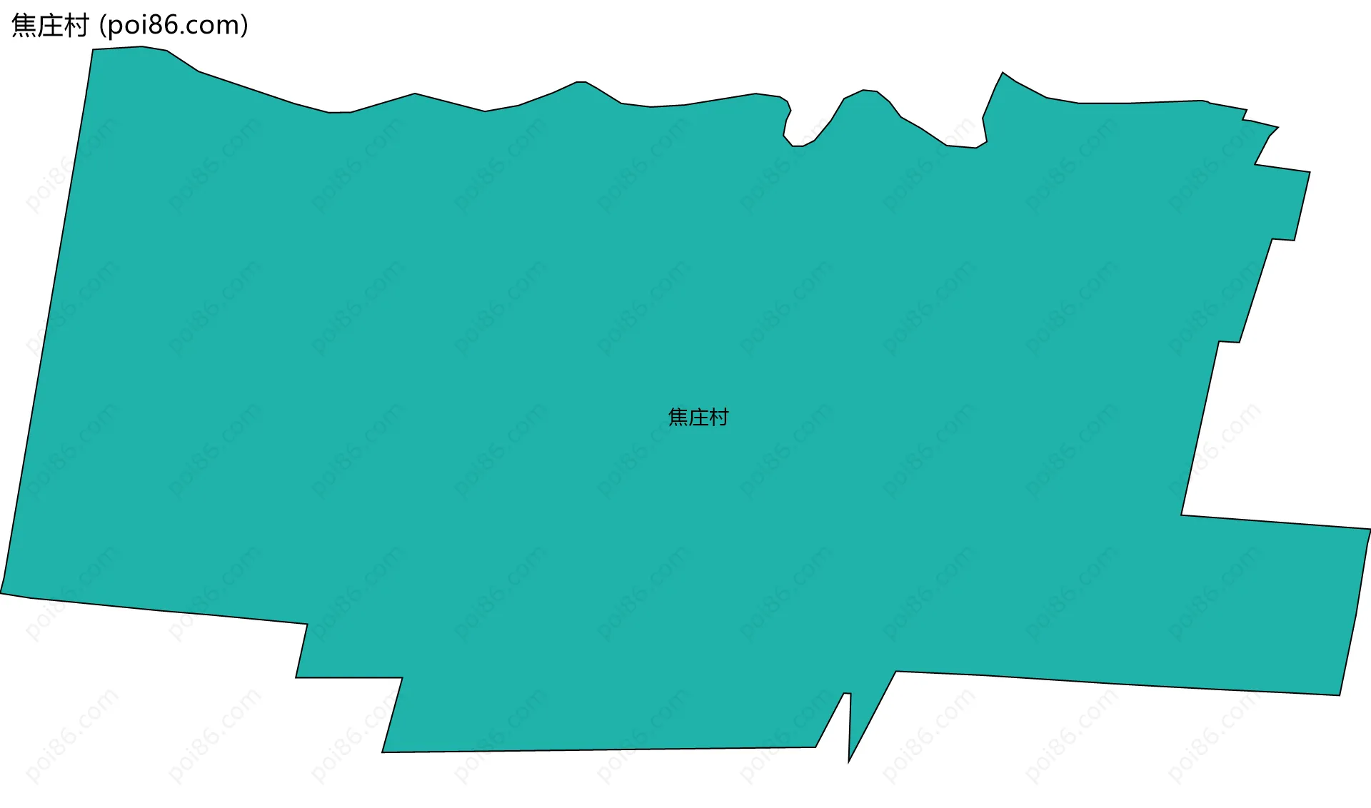 焦庄村边界地图