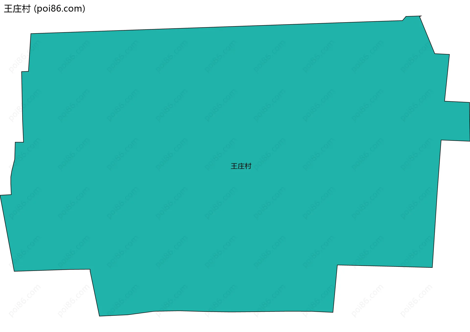 王庄村边界地图