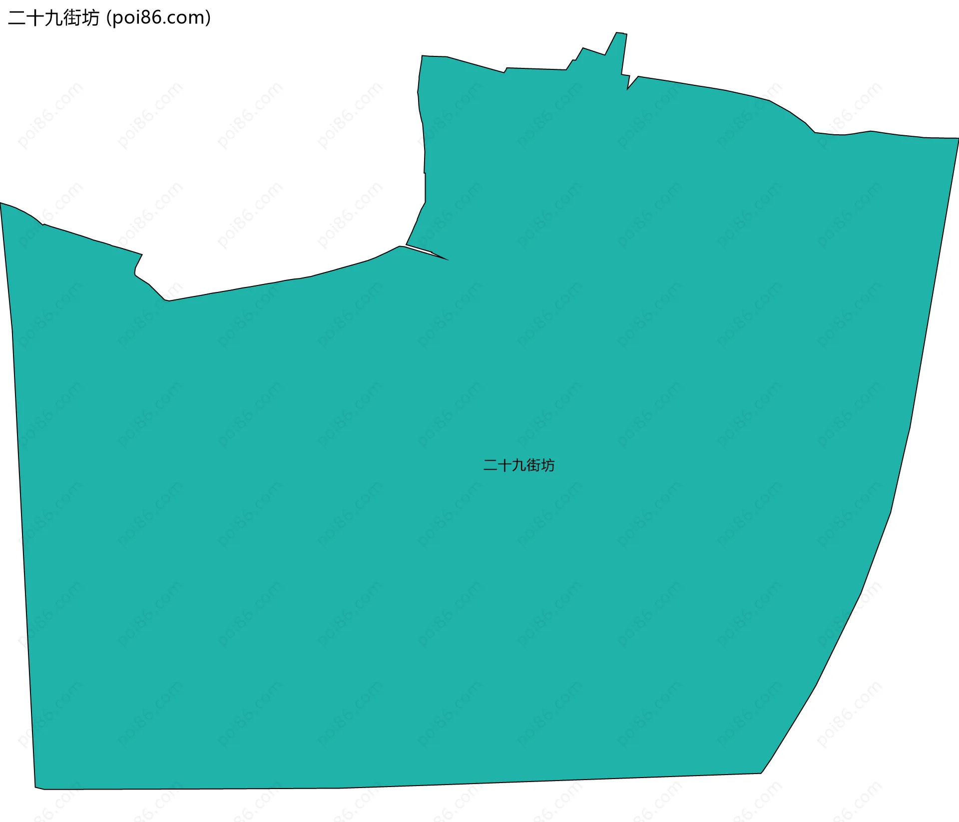 二十九街坊边界地图
