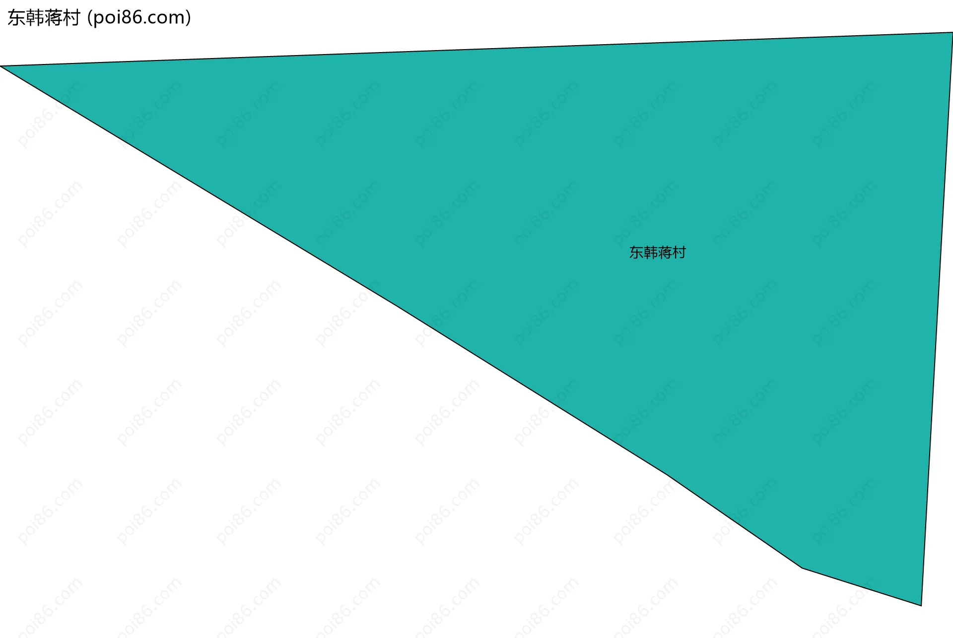 东韩蒋村边界地图