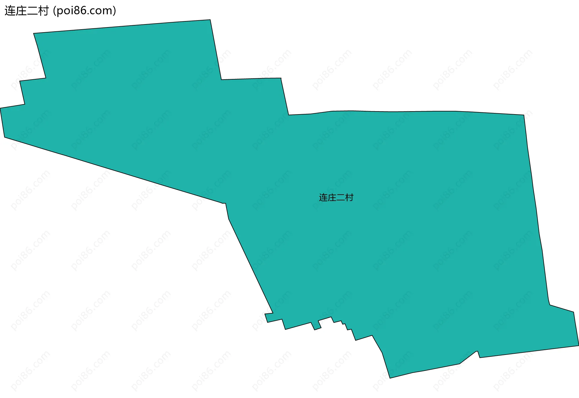 连庄二村边界地图