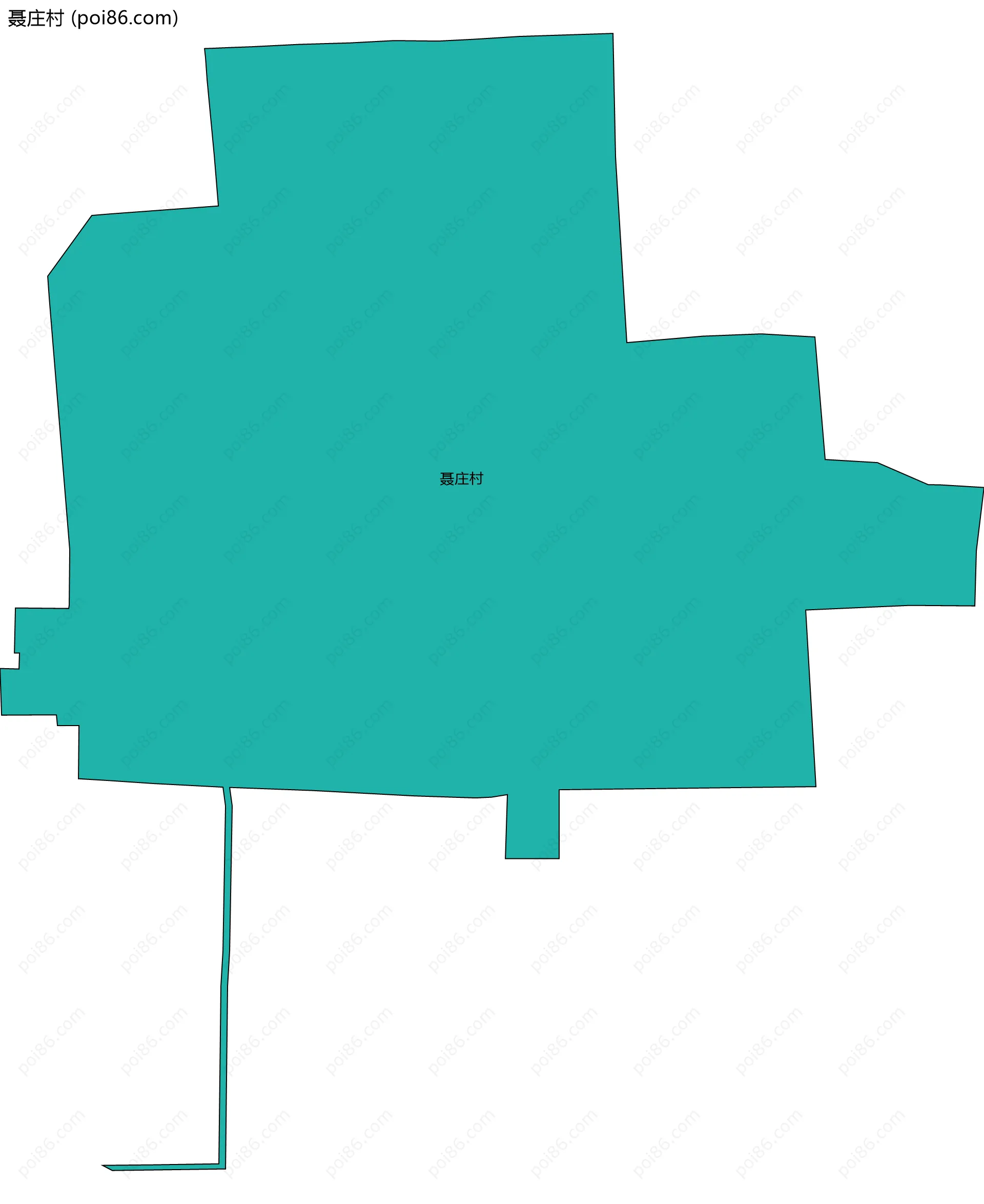 聂庄村边界地图