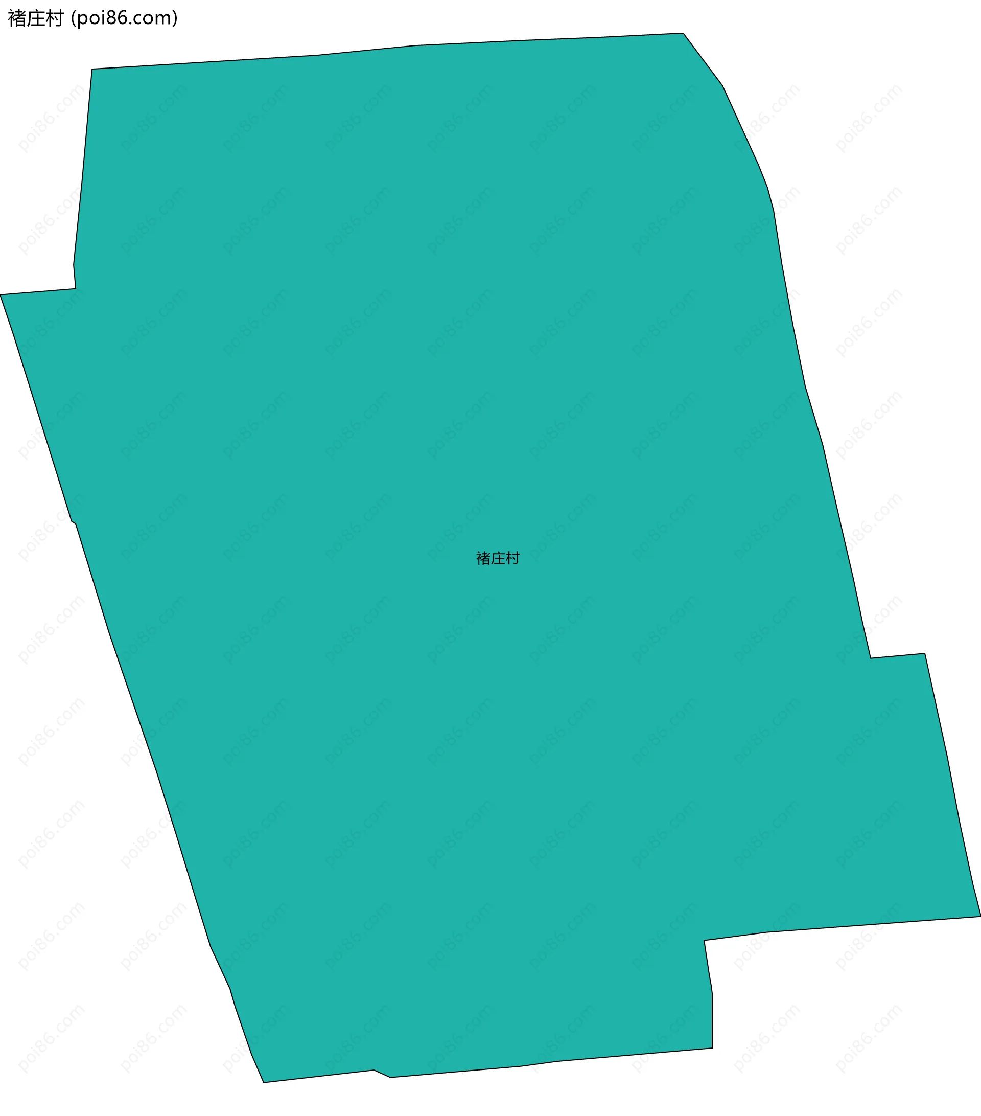 褚庄村边界地图