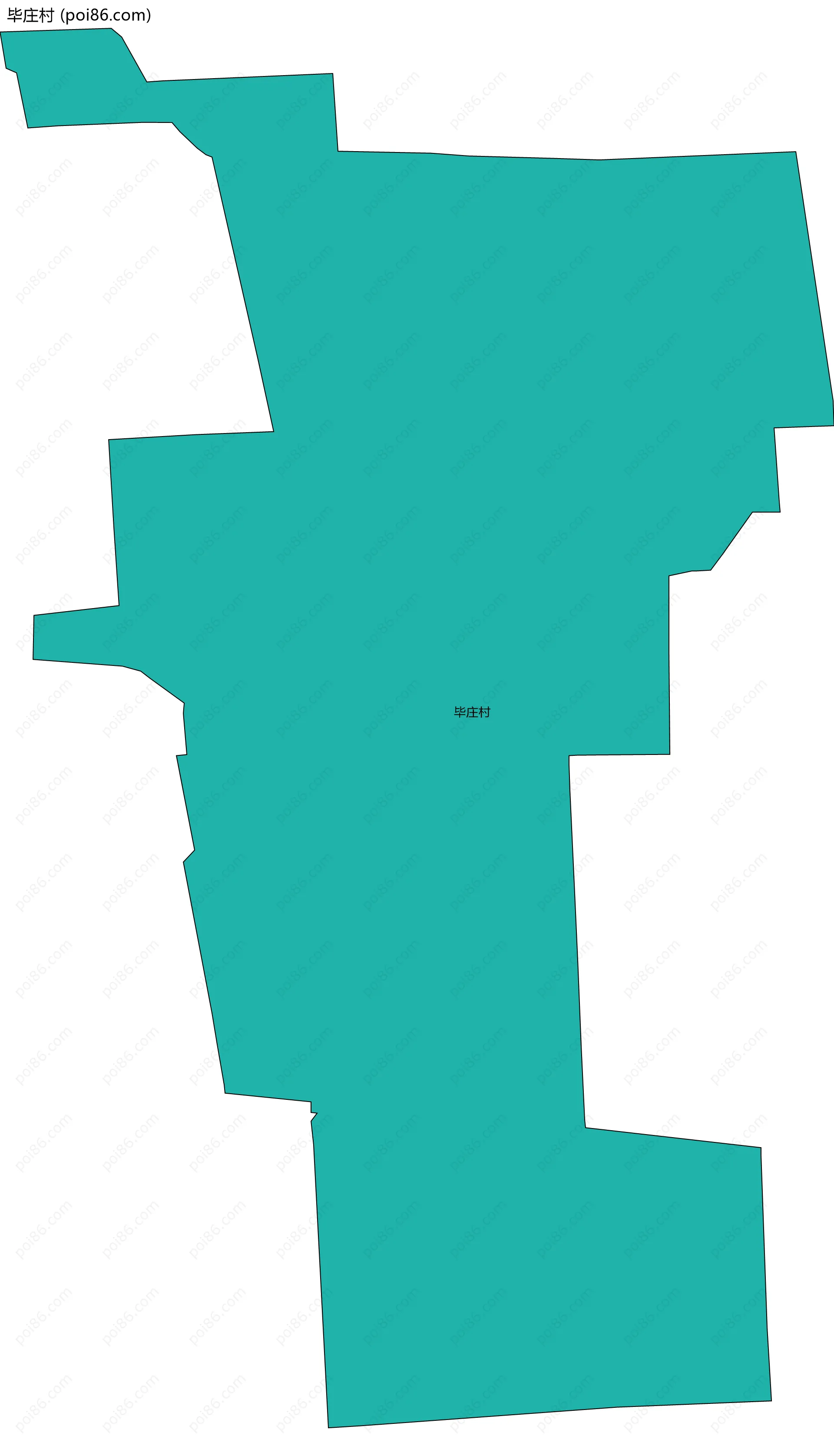 毕庄村边界地图