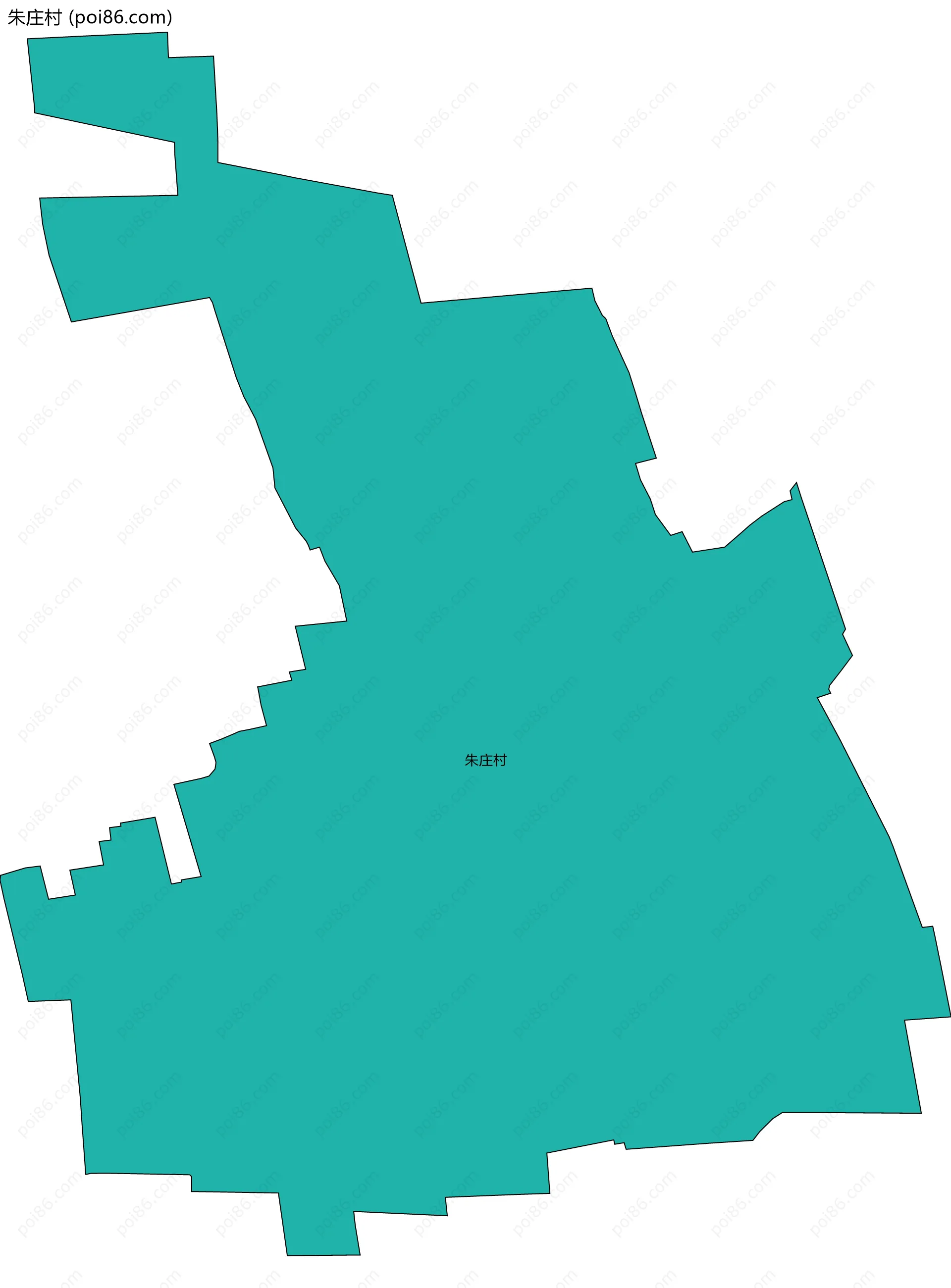朱庄村边界地图