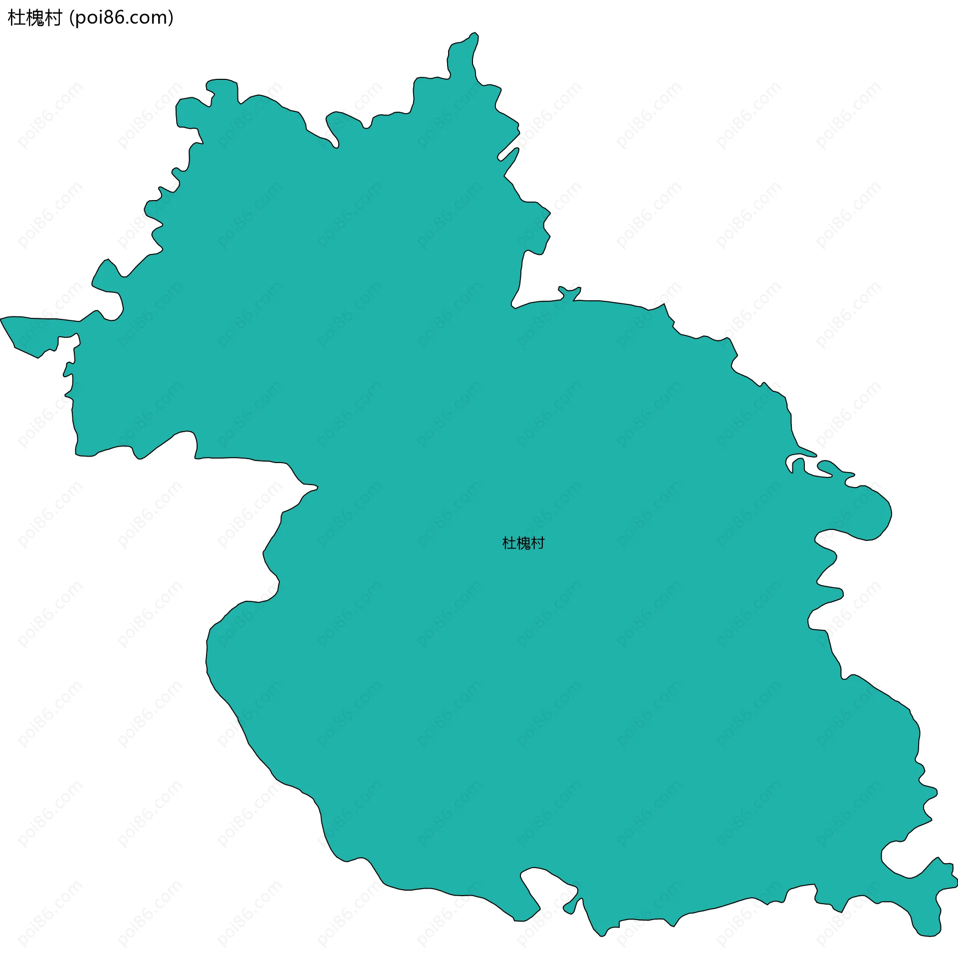 杜槐村边界地图