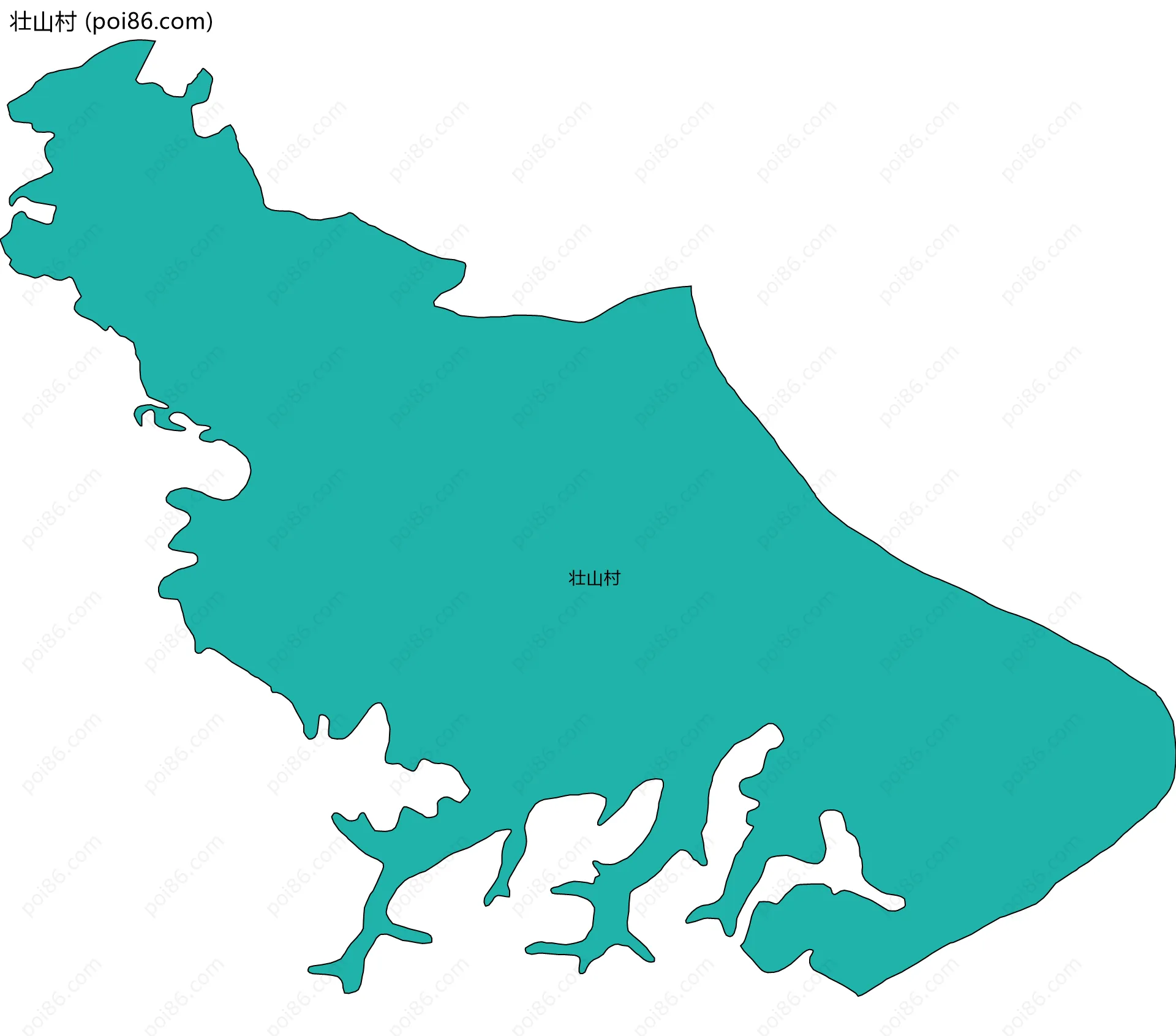 壮山村边界地图